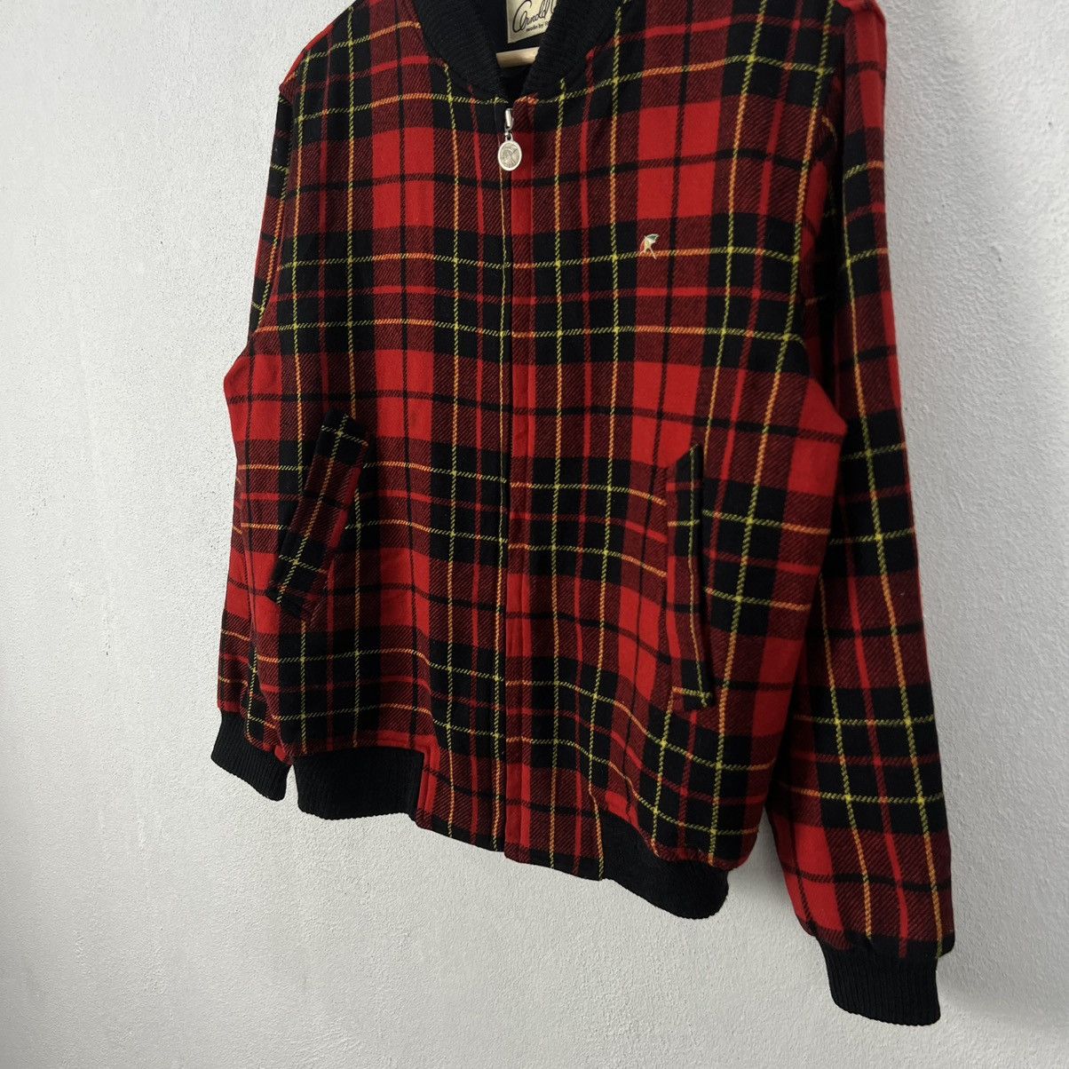 Japanese Brand VINTAGE ARNOLD PALMER BOMBER JACKET TARTAN DESIGN PUNK STYLE Size US M / EU 48-50 / 2 - 4 Thumbnail