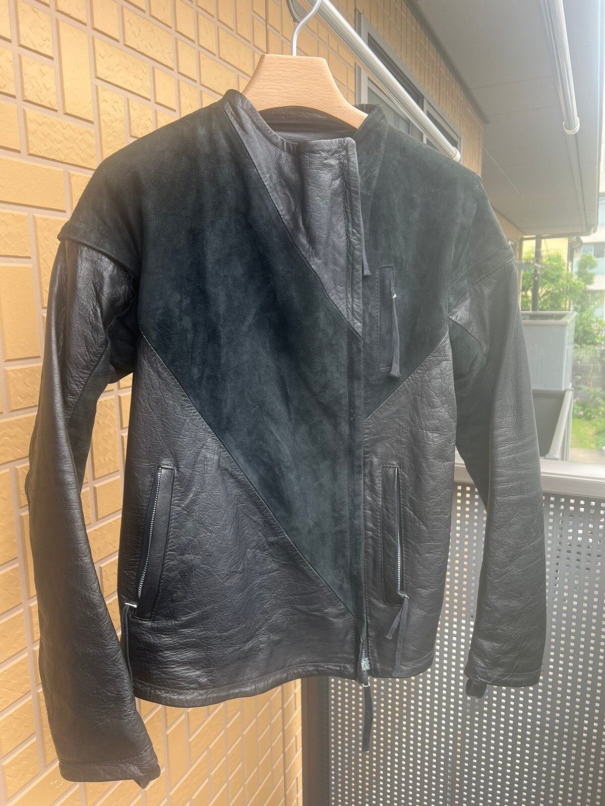 Boris Bidjan Saberi J4 Leather Jacket with detachable sleeves | Grailed