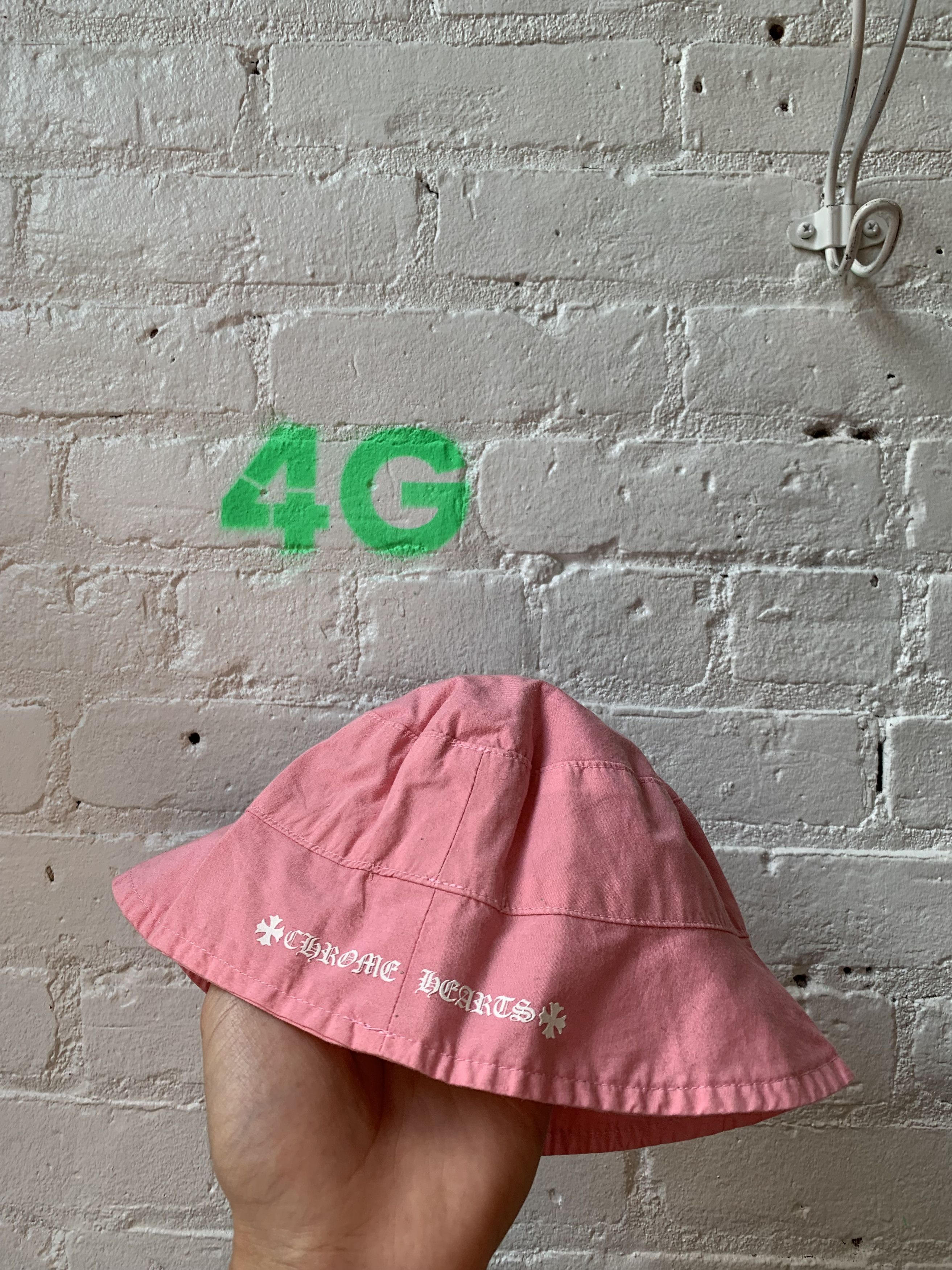 image of Chrome Hearts Baby Pink Bucket Hat, Men's
