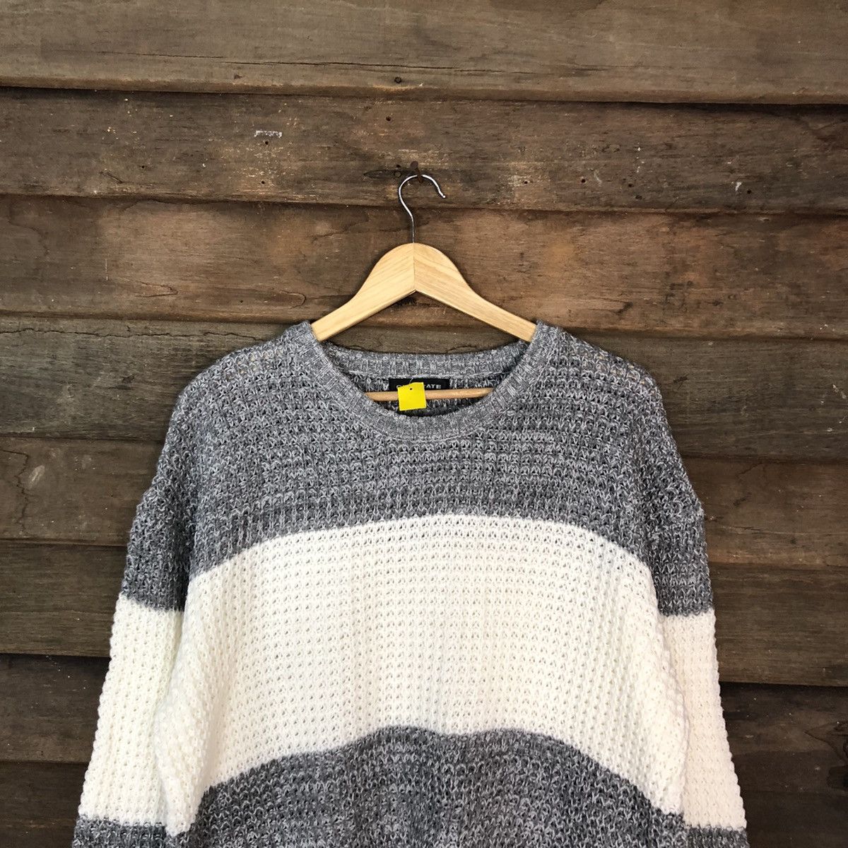 Vintage Generate White Grey Soft Fur Shaggy Knitwear #3952 Size US XL / EU 56 / 4 - 9 Thumbnail