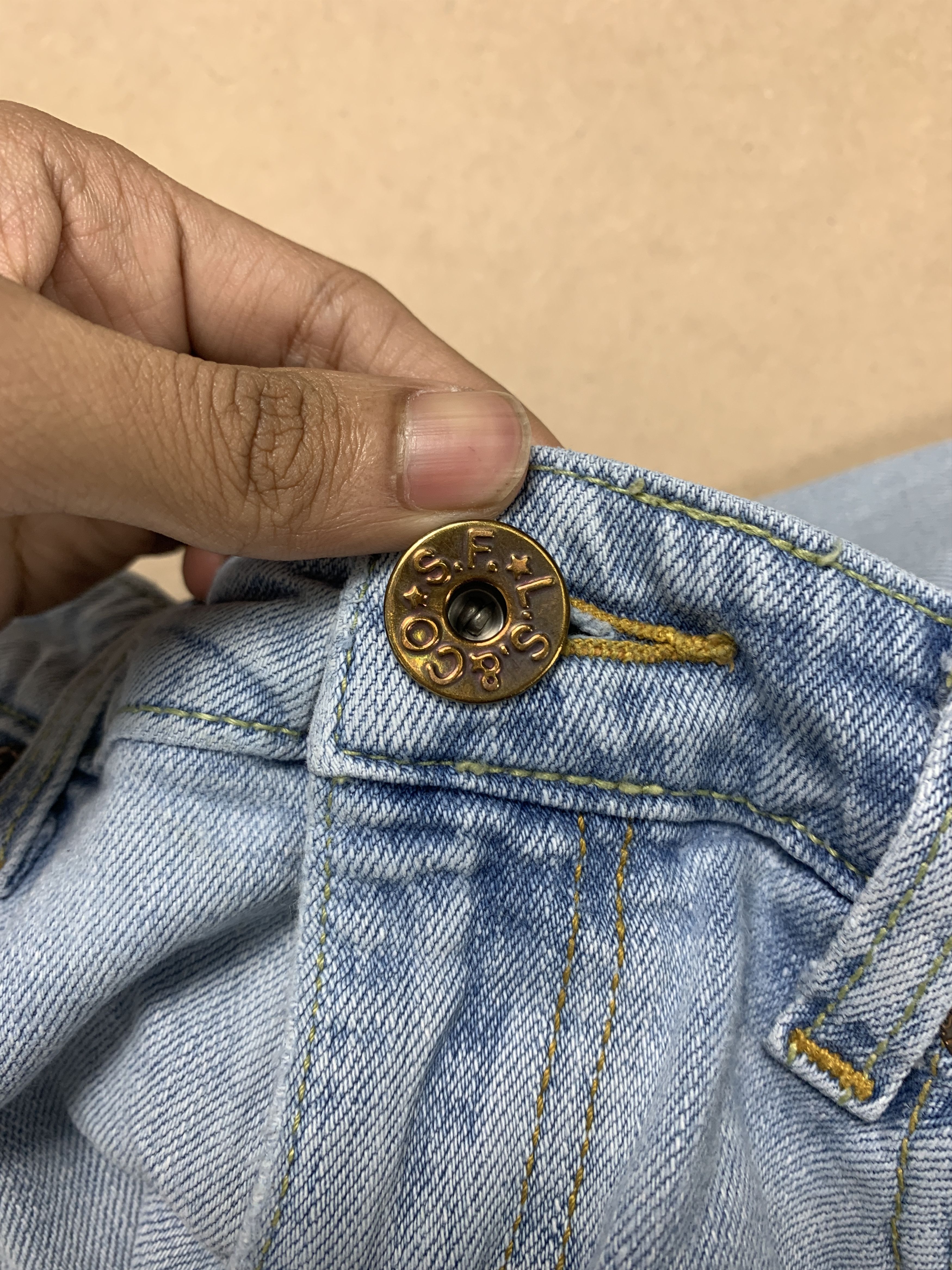 Levi's Vintage Levis 318 Bootcut Distressed Light Wash Jeans P0179 Size 27" / US 4 / IT 40 - 13 Thumbnail