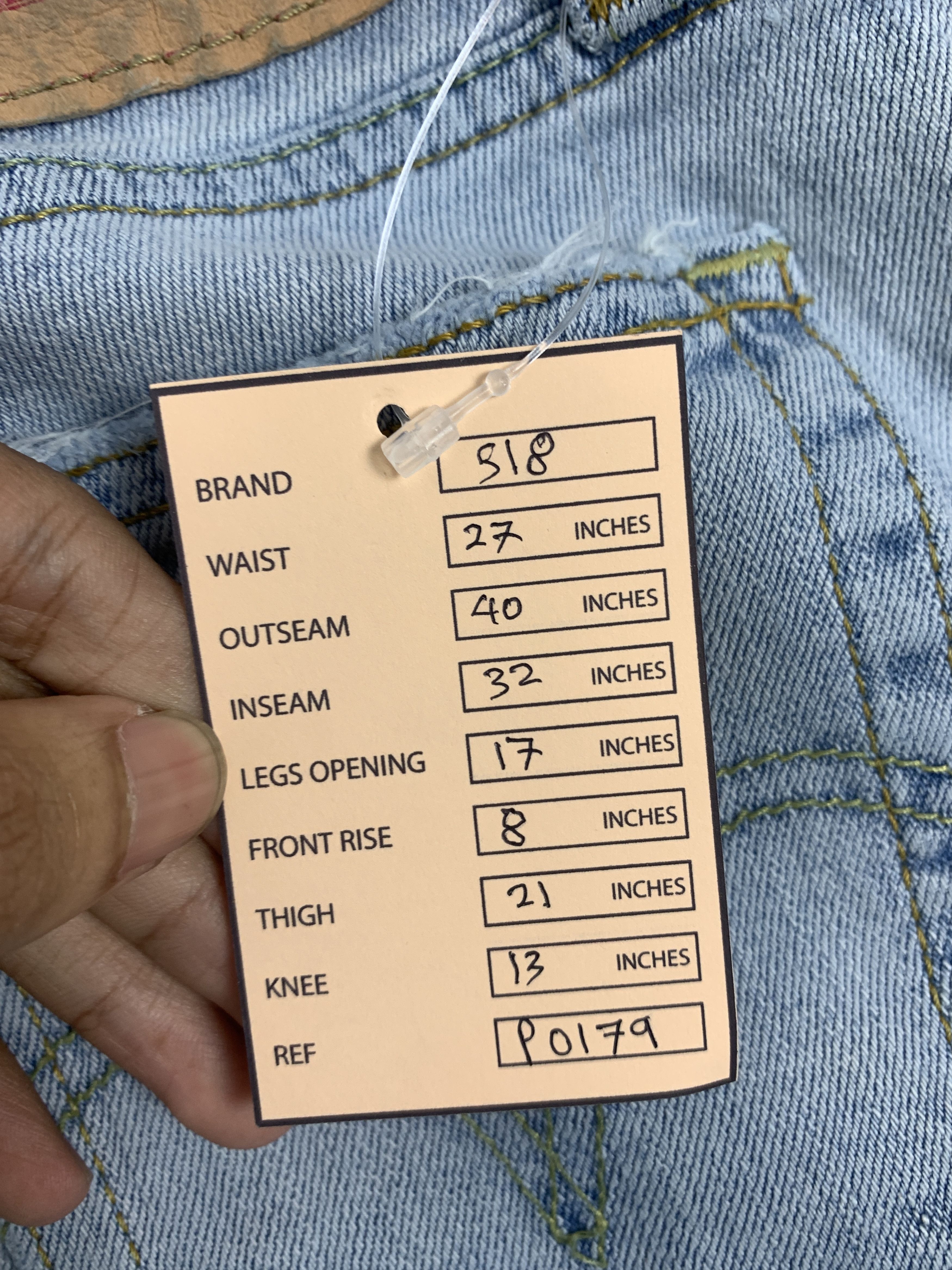 Levi's Vintage Levis 318 Bootcut Distressed Light Wash Jeans P0179 Size 27" / US 4 / IT 40 - 15 Thumbnail