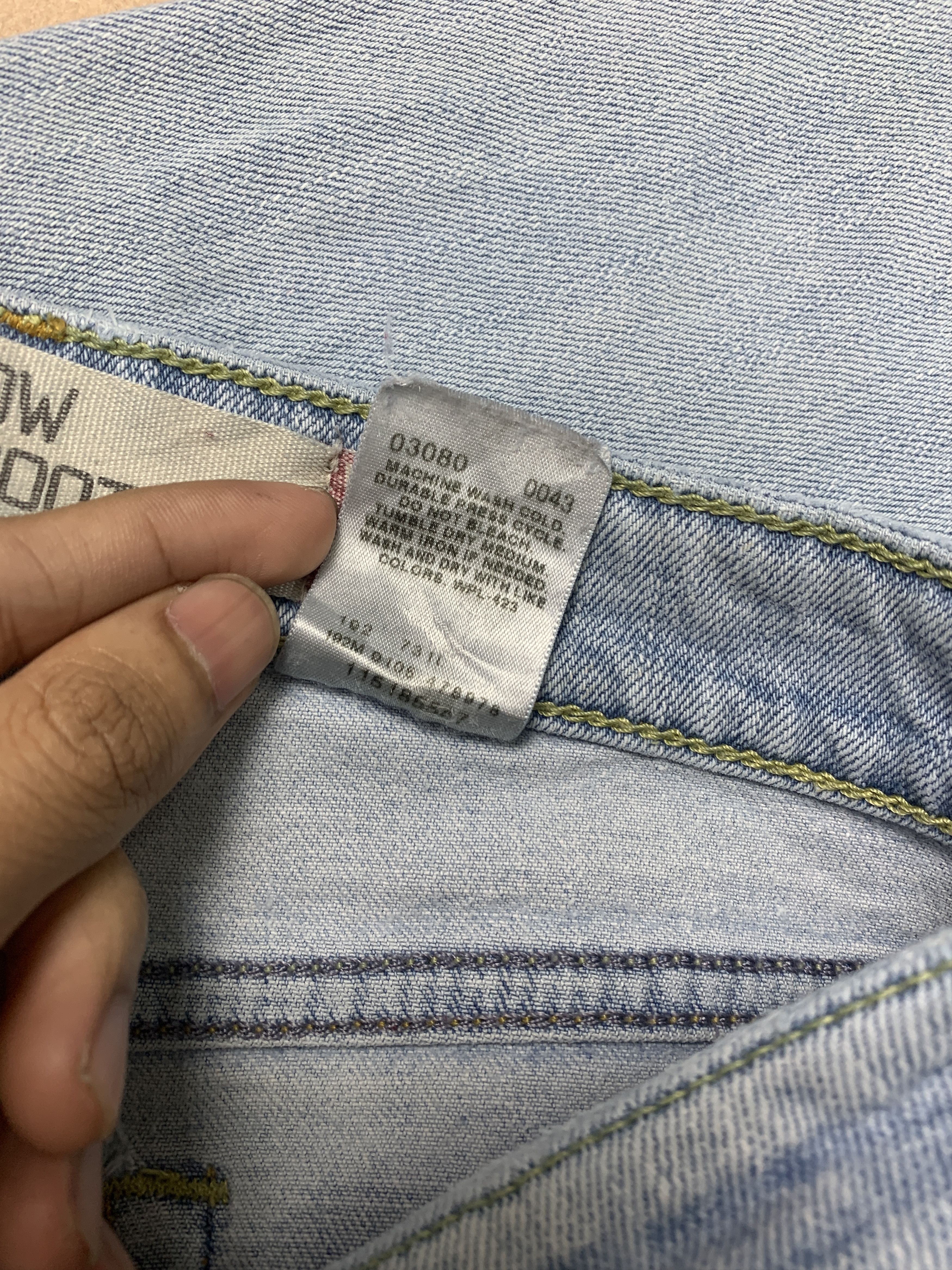 Levi's Vintage Levis 318 Bootcut Distressed Light Wash Jeans P0179 Size 27" / US 4 / IT 40 - 11 Thumbnail