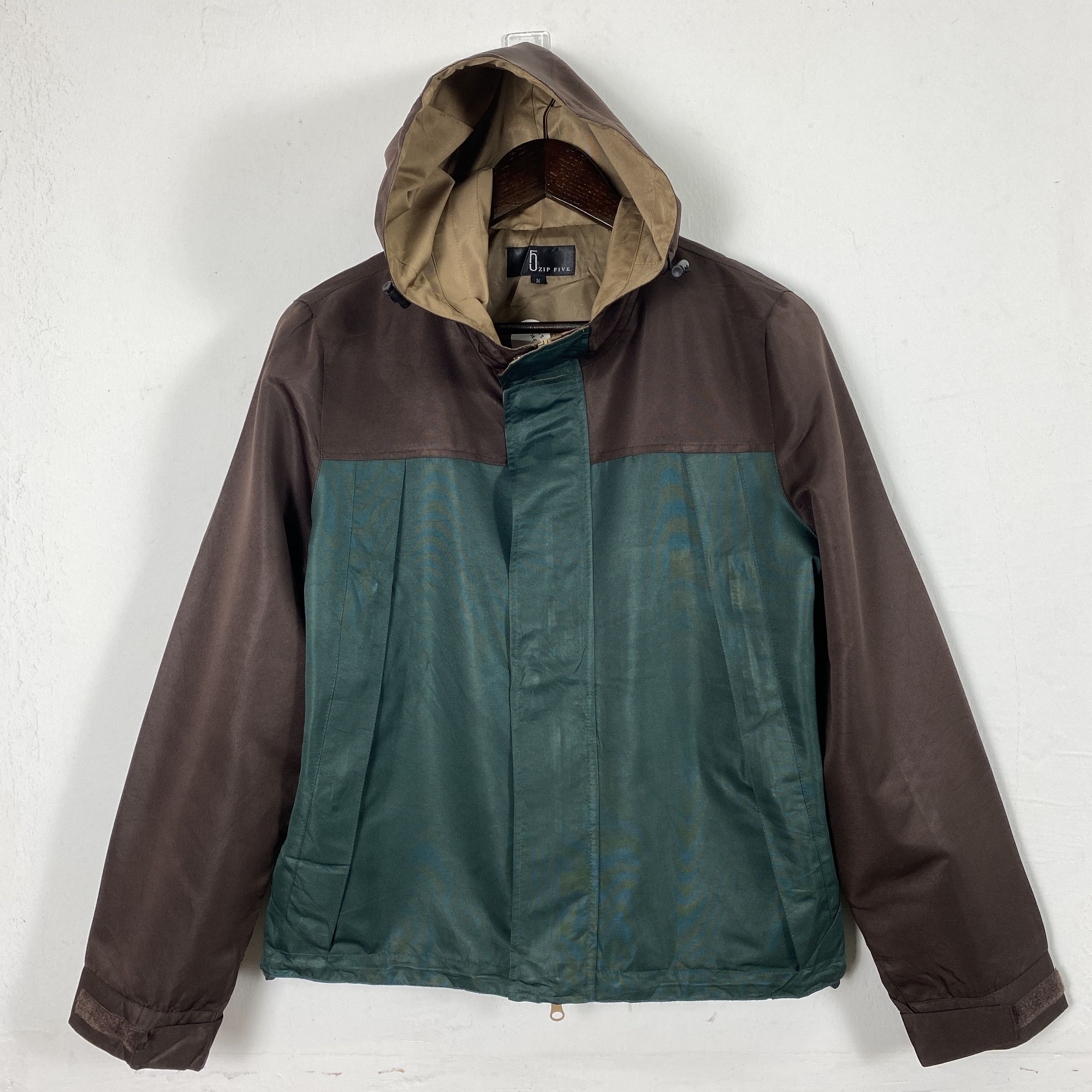 Japanese Brand Vintage 5ZipFive Winbreaker Multicolour Hoodie Jacket J0135 Size US S / EU 44-46 / 1 - 1 Thumbnail