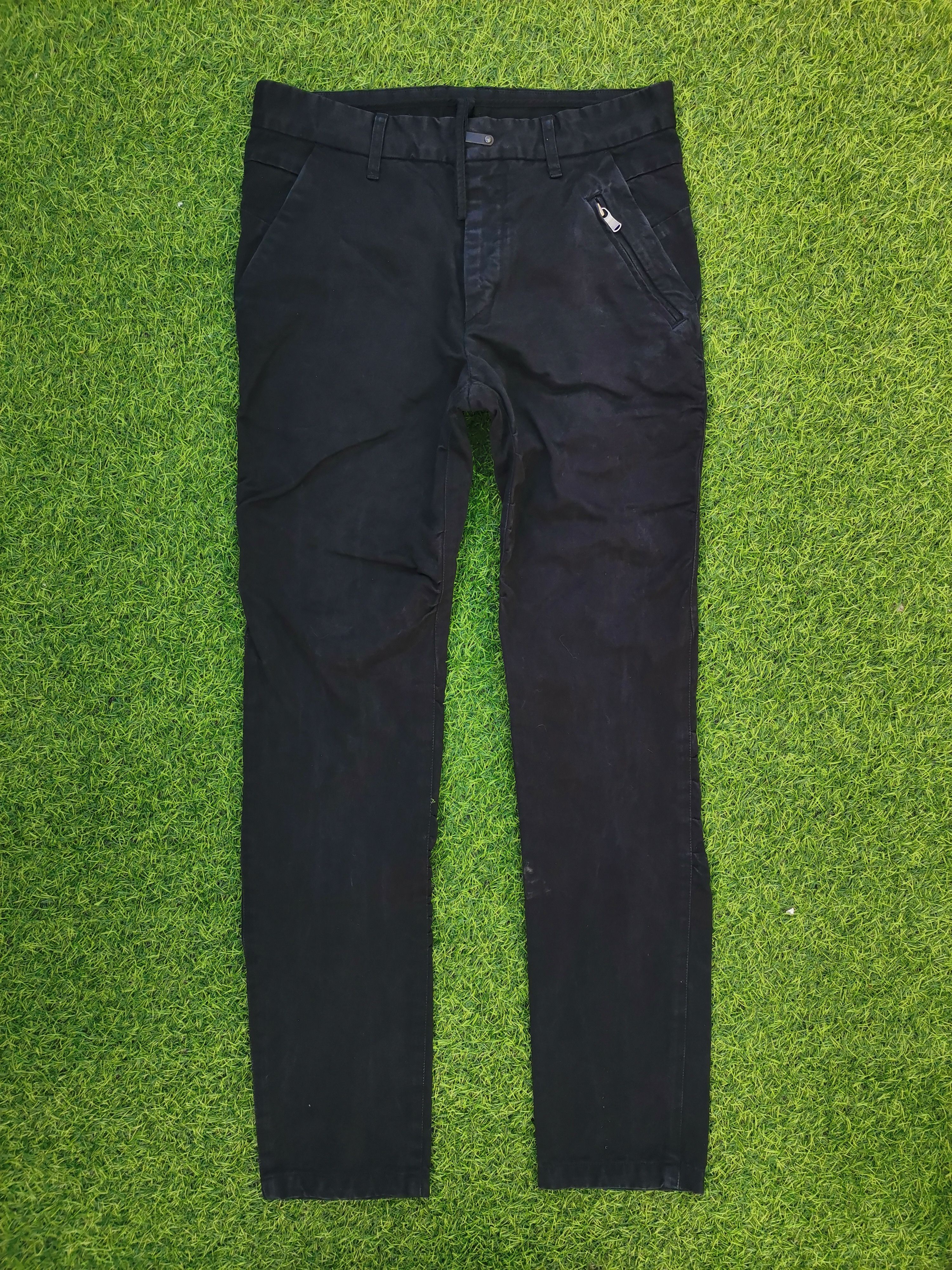 Image of The Viridi Anne High Density Cotton Twill Product Dyed Curve Pants in Black, Men's (Size 30)