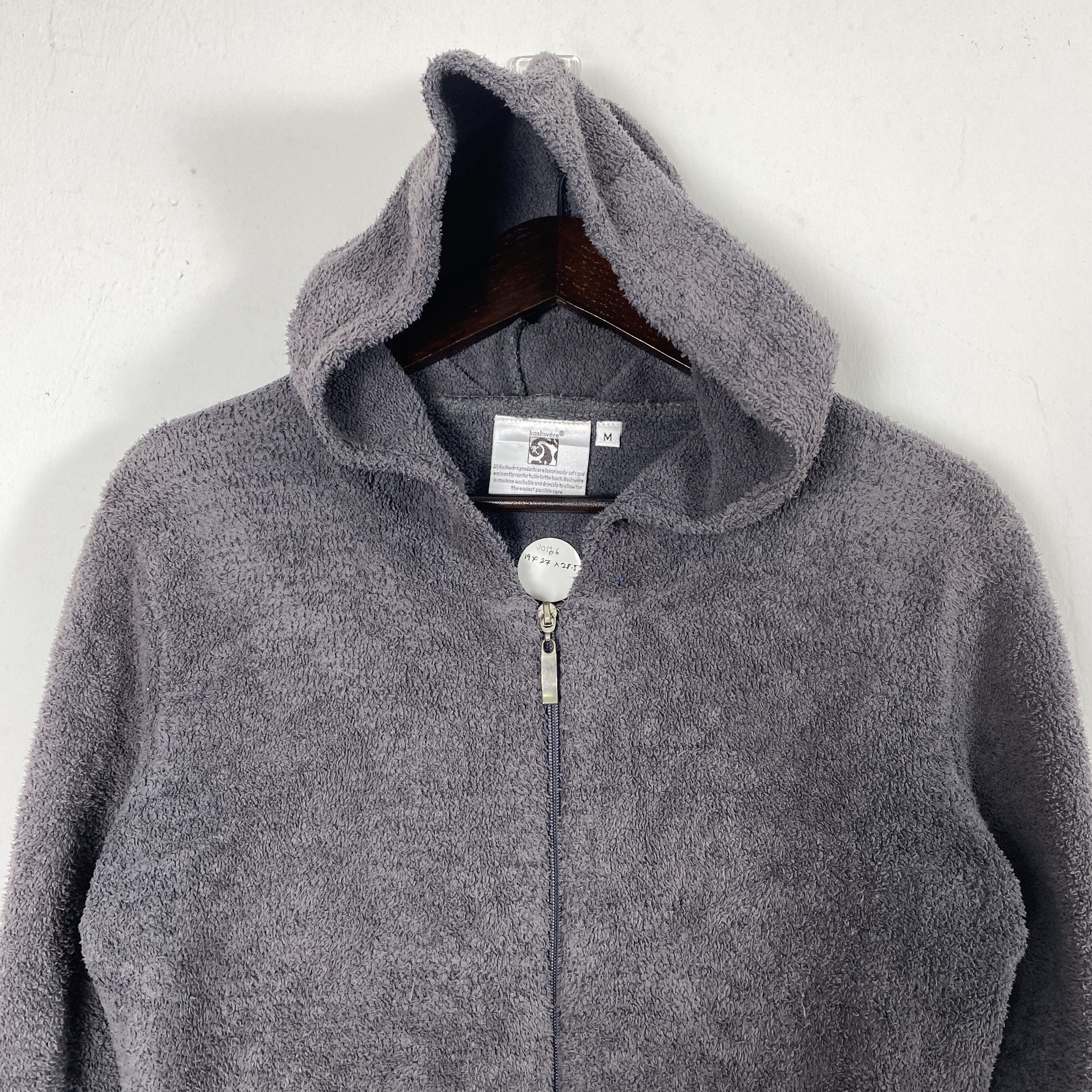 Japanese Brand Vintage Kashwere Hooded Fleece Nice Design Size US M / EU 48-50 / 2 - 2 Thumbnail