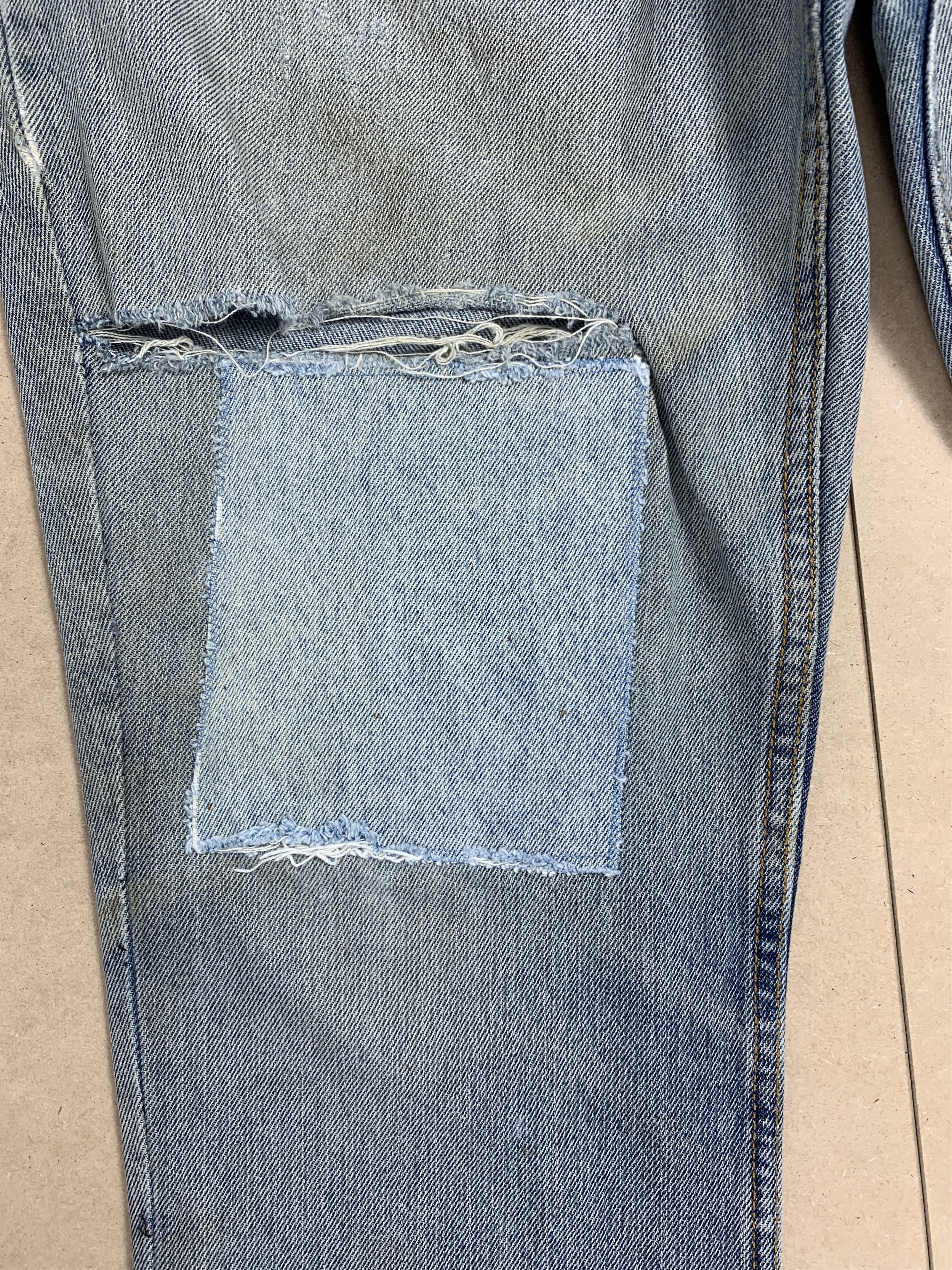 Levi's Vintage Levis 512 Slim Fit Distressed Faded Mid Wash Jeans Size US 36 / EU 52 - 5 Thumbnail