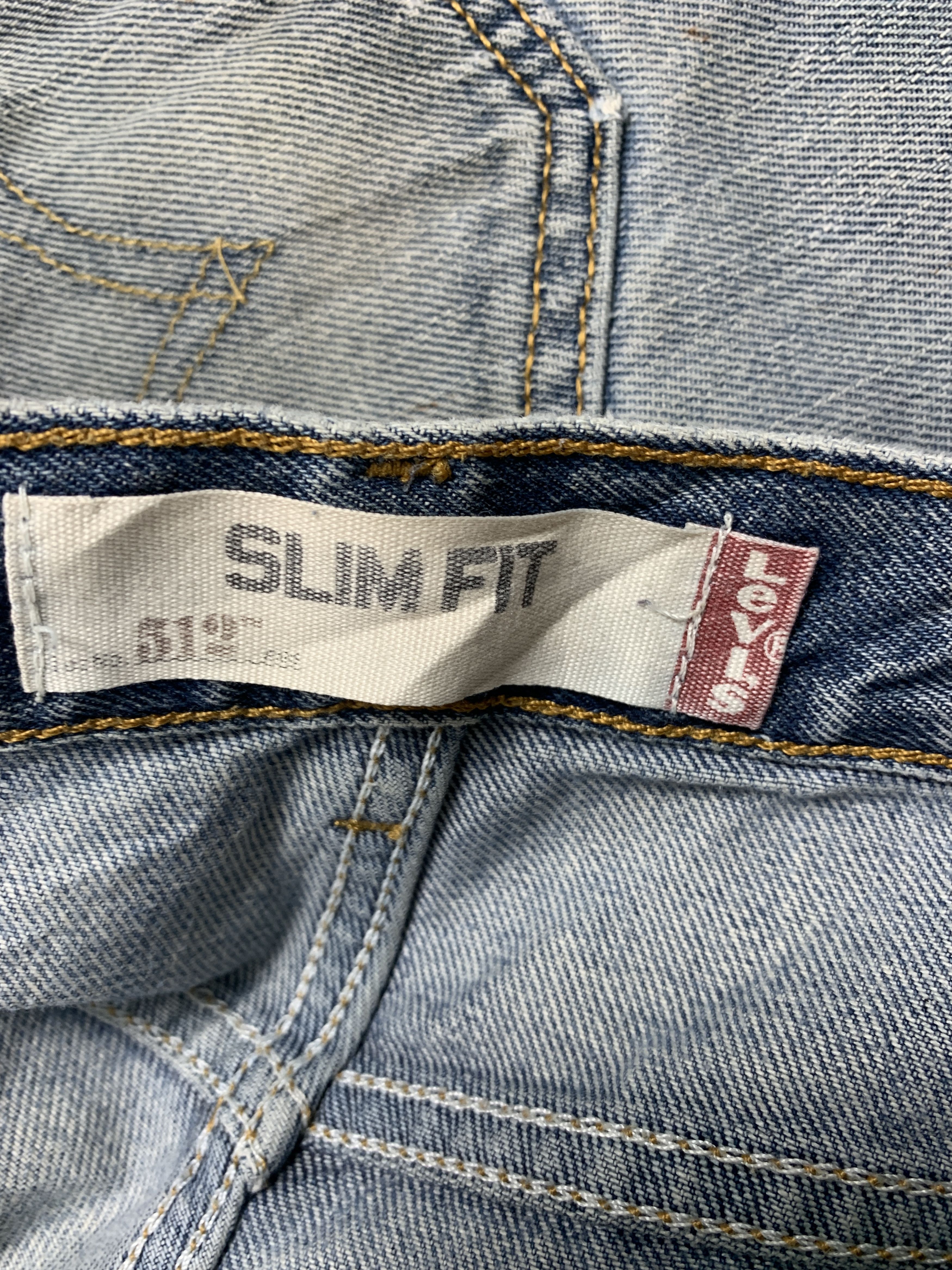 Levi's Vintage Levis 512 Slim Fit Distressed Faded Mid Wash Jeans Size US 36 / EU 52 - 13 Thumbnail