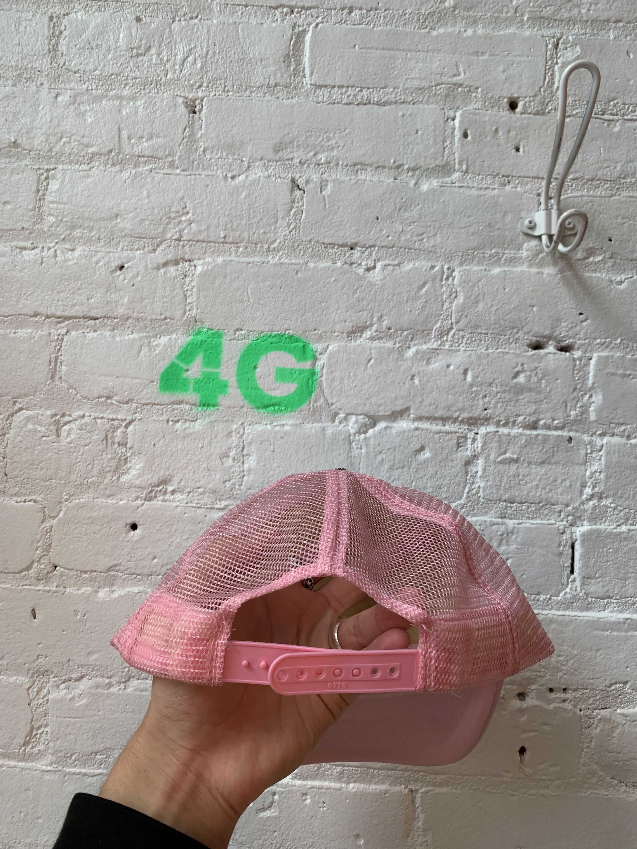 Chrome Hearts CHROME HEARTS NY PINK ON WHITE TRUCKER Size ONE SIZE - 3 Thumbnail