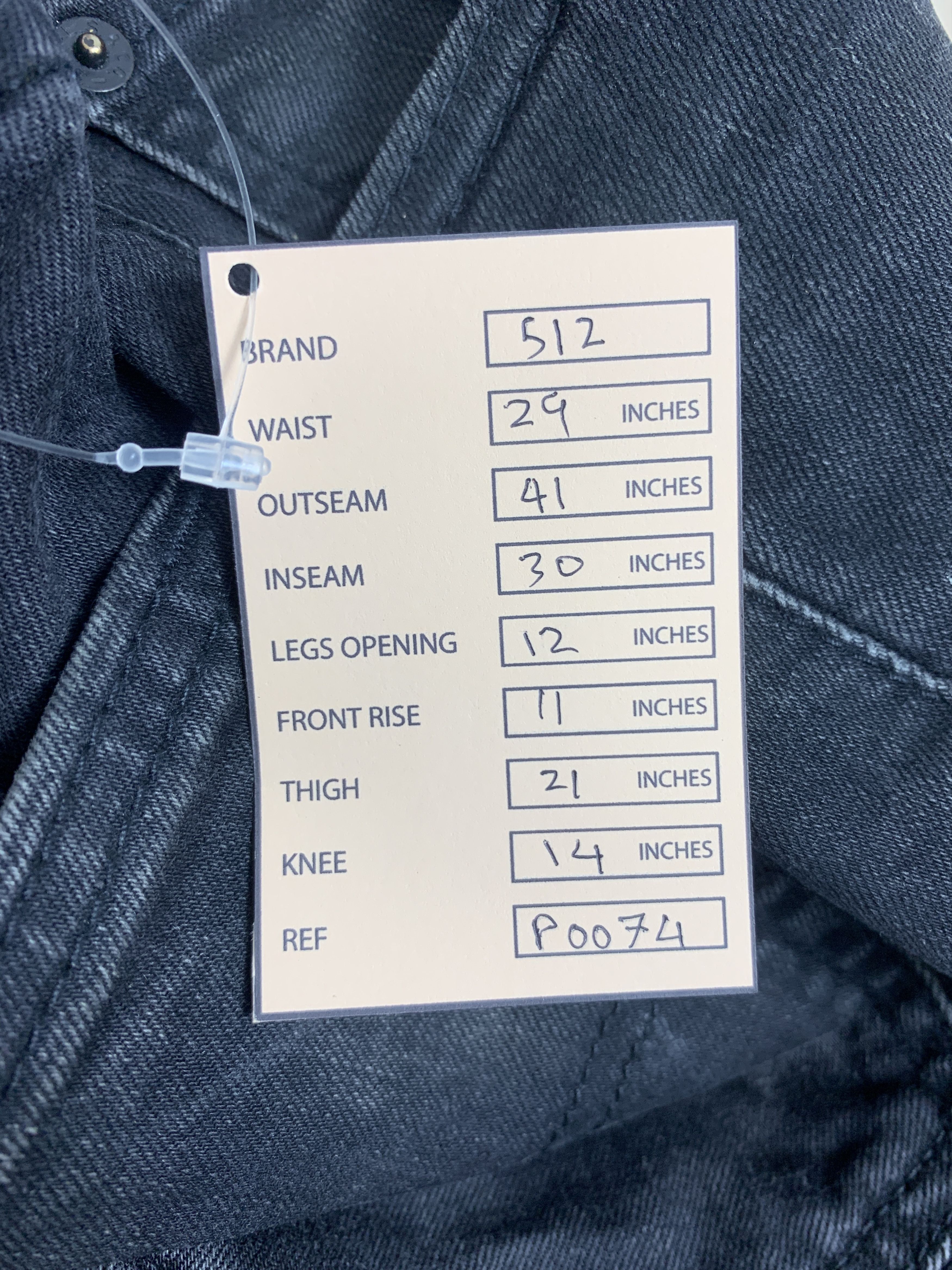 Levi's Vintage Levi's 512 Faded Black Label Jeans Size US 29 - 23 Thumbnail