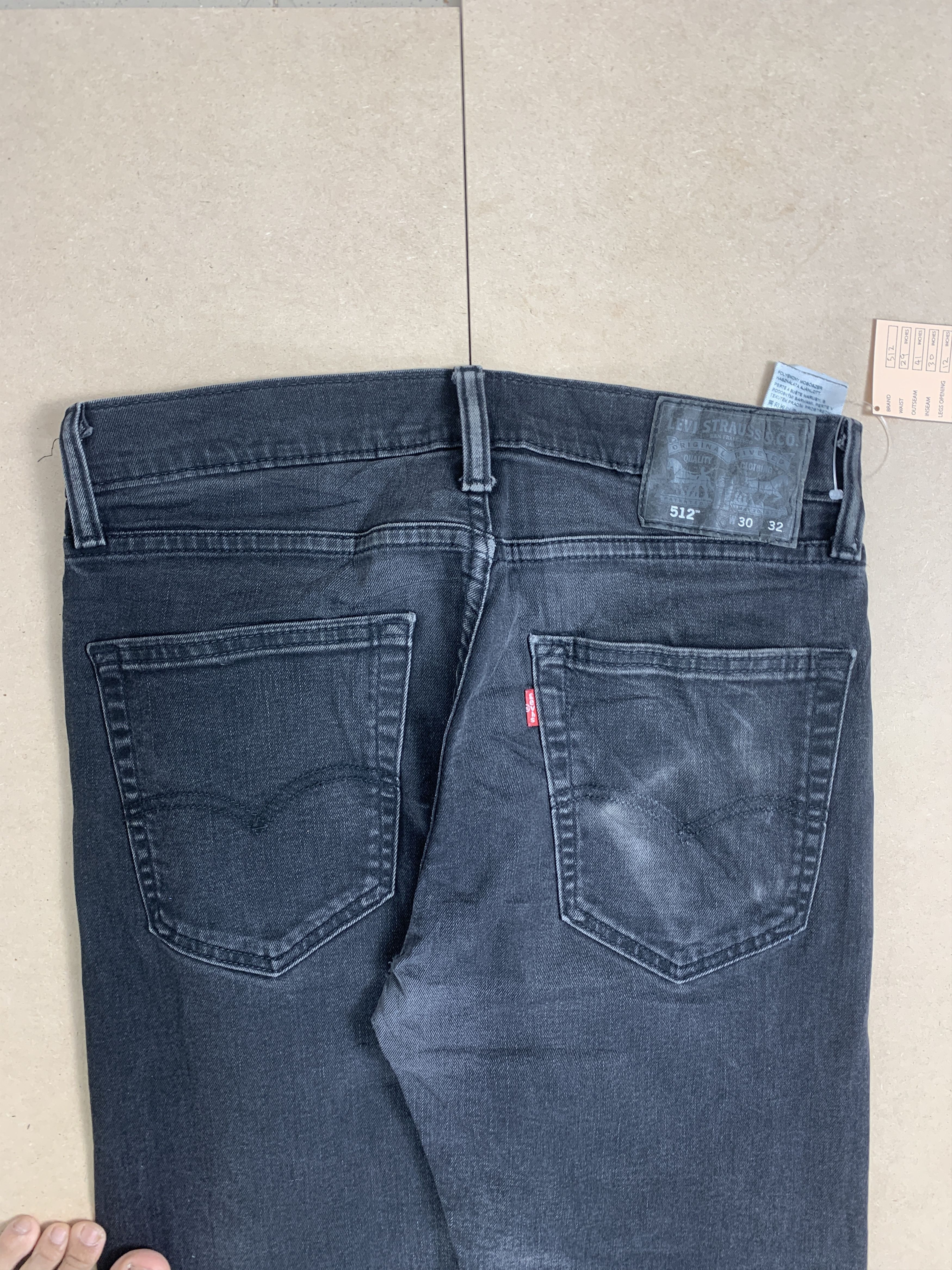 Levi's Vintage Levi's 512 Faded Black Label Jeans Size US 29 - 6 Thumbnail