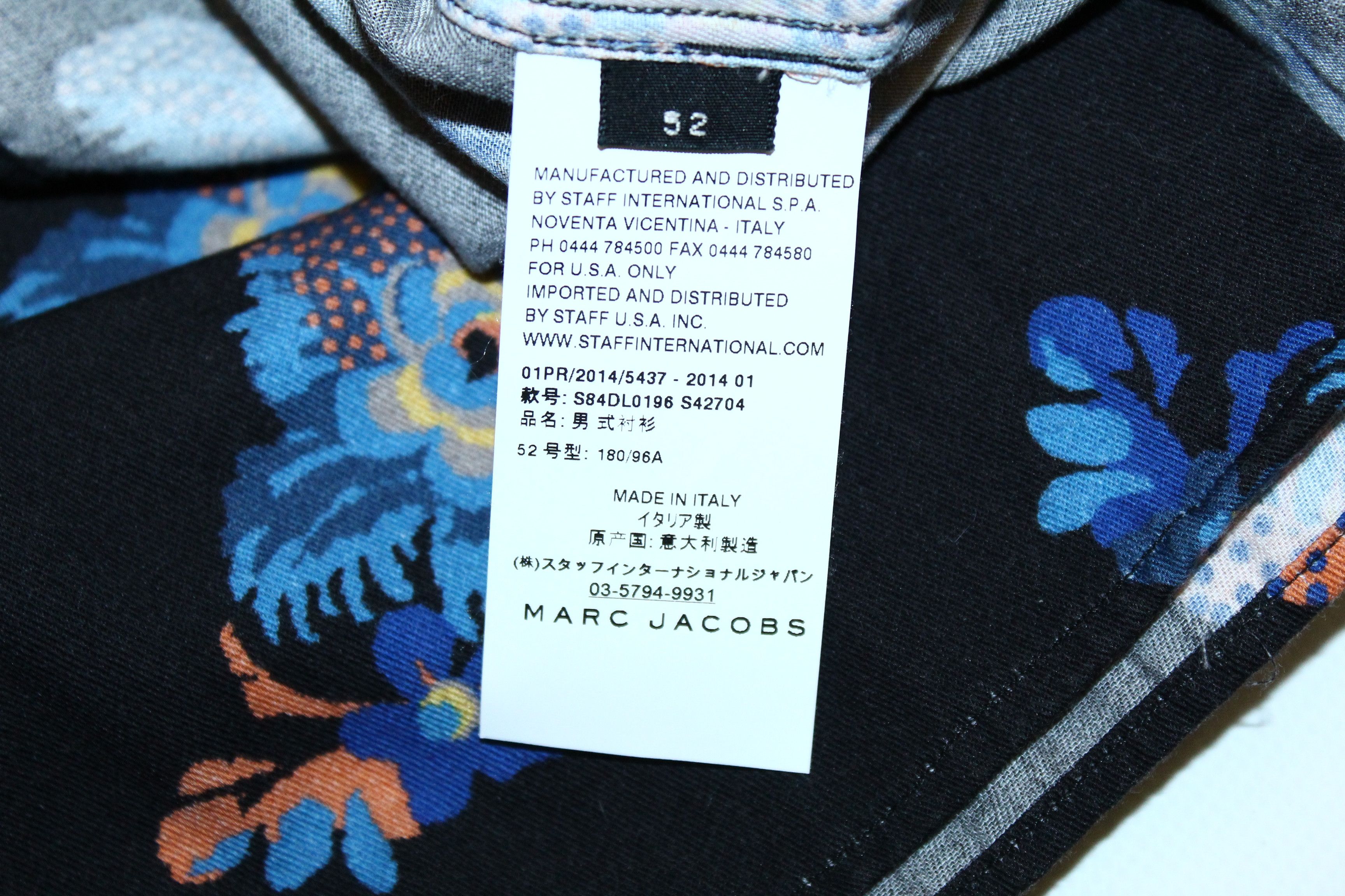 Marc Jacobs Marc Jacobs Hawaiian Floral Print S/S Shirt Size US L / EU 52-54 / 3 - 4 Thumbnail