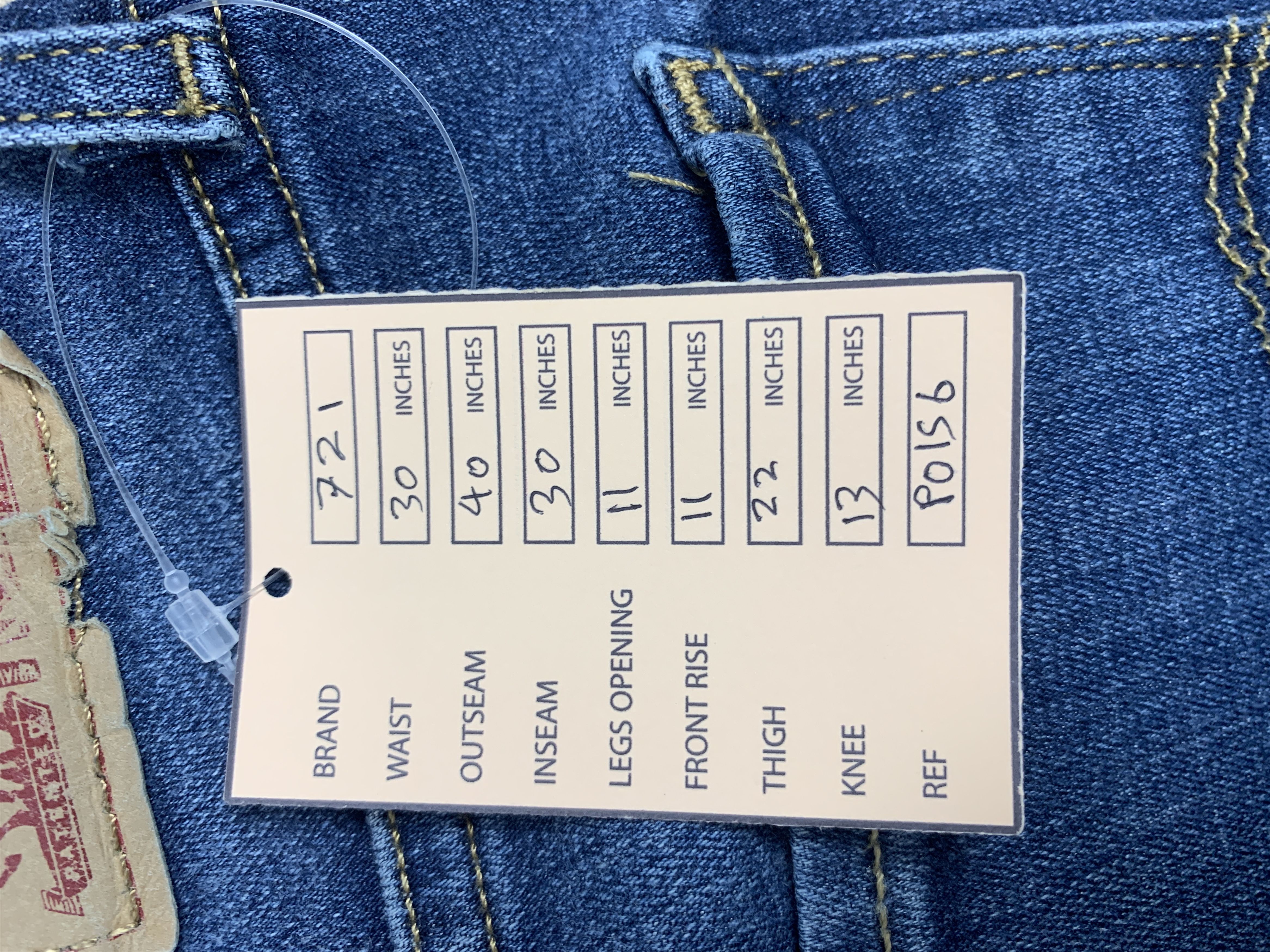 Levi's Vintage LEVI'S 721 High Rise Skinny Jeans P0156 Size US 30 / EU 46 - 25 Thumbnail