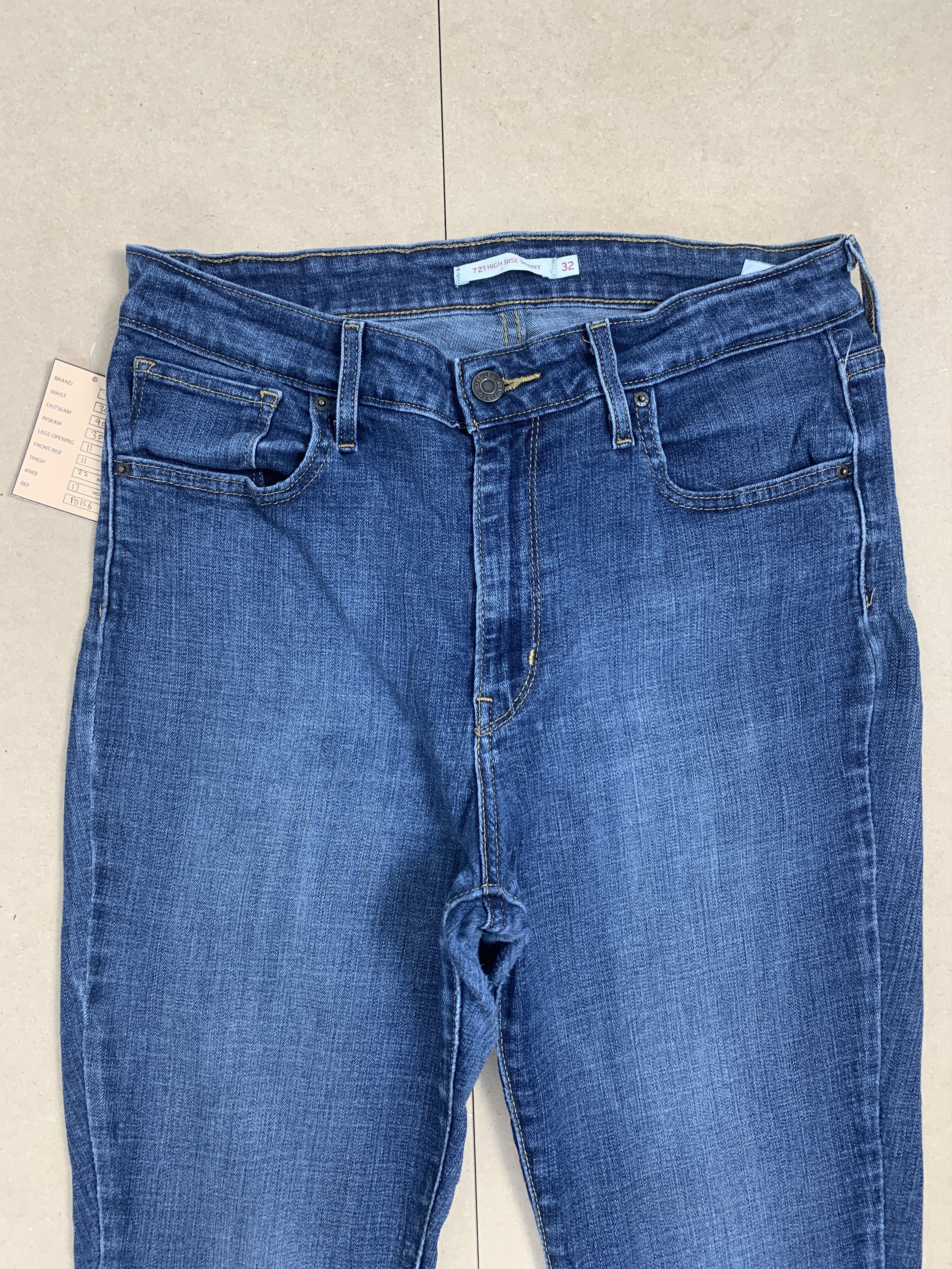 Levi's Vintage LEVI'S 721 High Rise Skinny Jeans P0156 Size US 30 / EU 46 - 2 Thumbnail