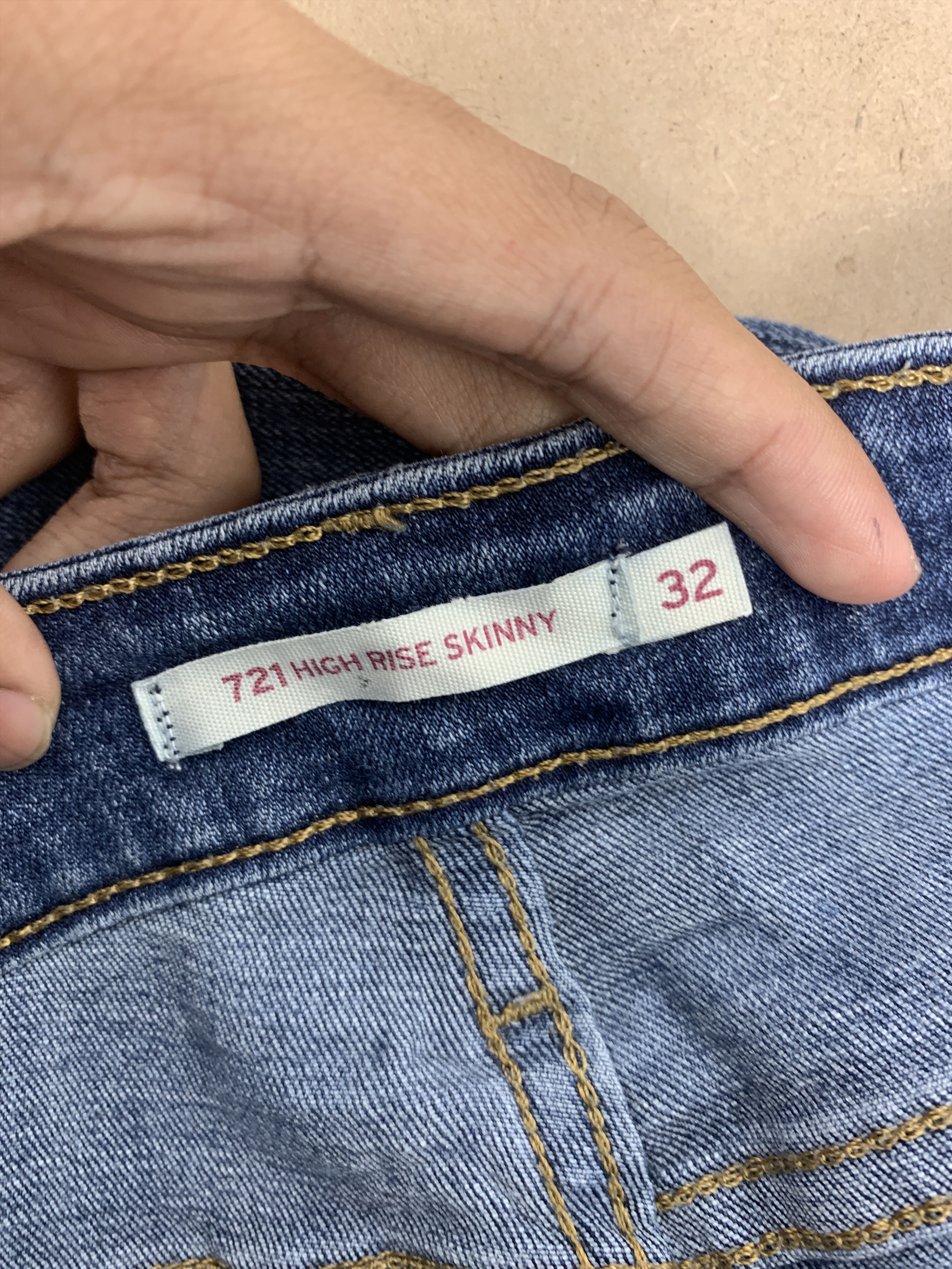 Levi's Vintage LEVI'S 721 High Rise Skinny Jeans P0156 Size US 30 / EU 46 - 21 Thumbnail