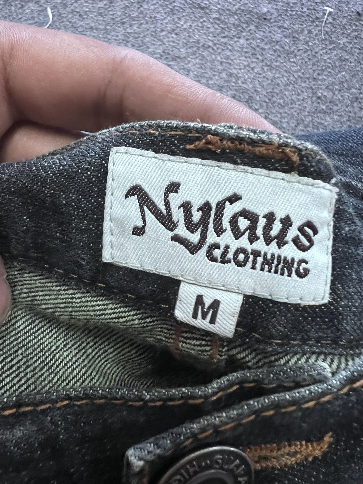 Other FLARED NYLAUS THRASHED RIPPED DENIM PANTS Size US 32 / EU 48 - 8 Thumbnail