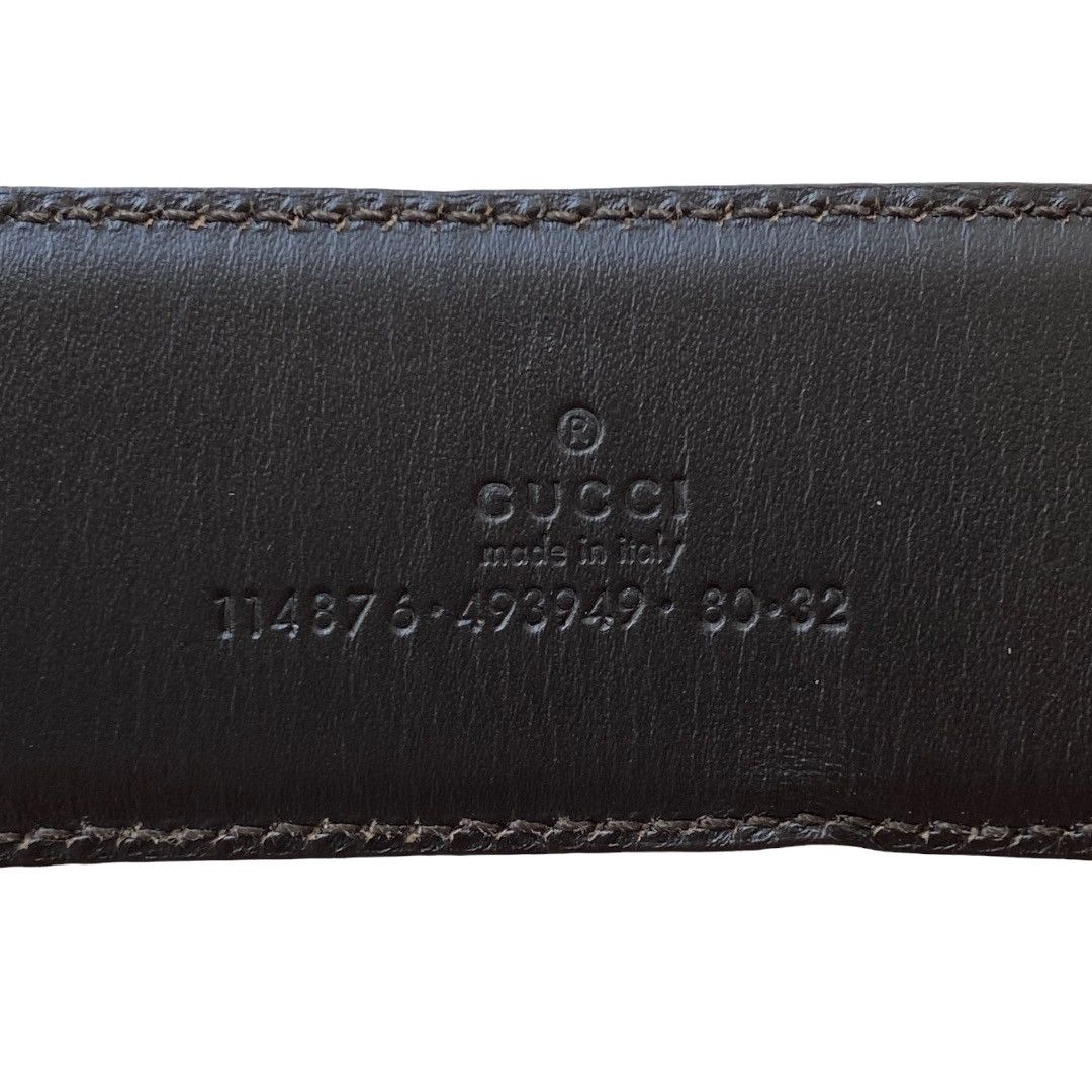 Gucci GUCCI BEIGE BELT GUCCISSIMA SUPREME Gg SIGNATURE GOLD BUCKLE Size 28 - 6 Thumbnail