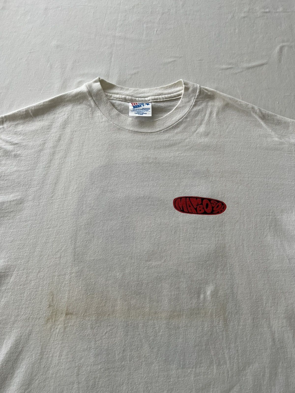 Band Tees Vintage 1993 Mambosok Surfing Snowboards White Tee Size US XL / EU 56 / 4 - 5 Thumbnail