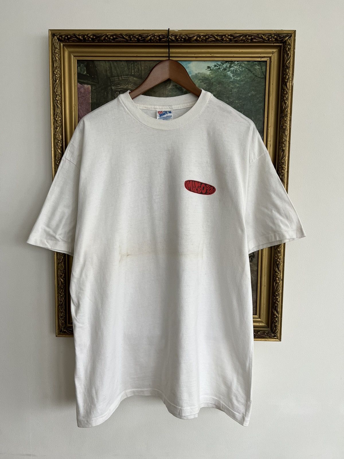 Band Tees Vintage 1993 Mambosok Surfing Snowboards White Tee Size US XL / EU 56 / 4 - 2 Thumbnail