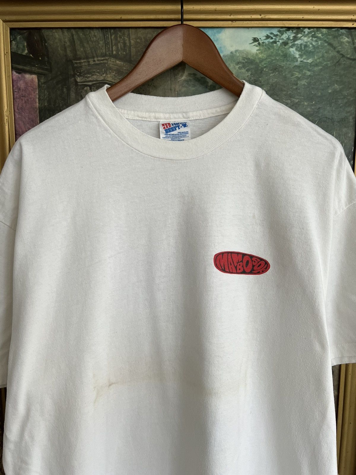 Band Tees Vintage 1993 Mambosok Surfing Snowboards White Tee Size US XL / EU 56 / 4 - 3 Thumbnail