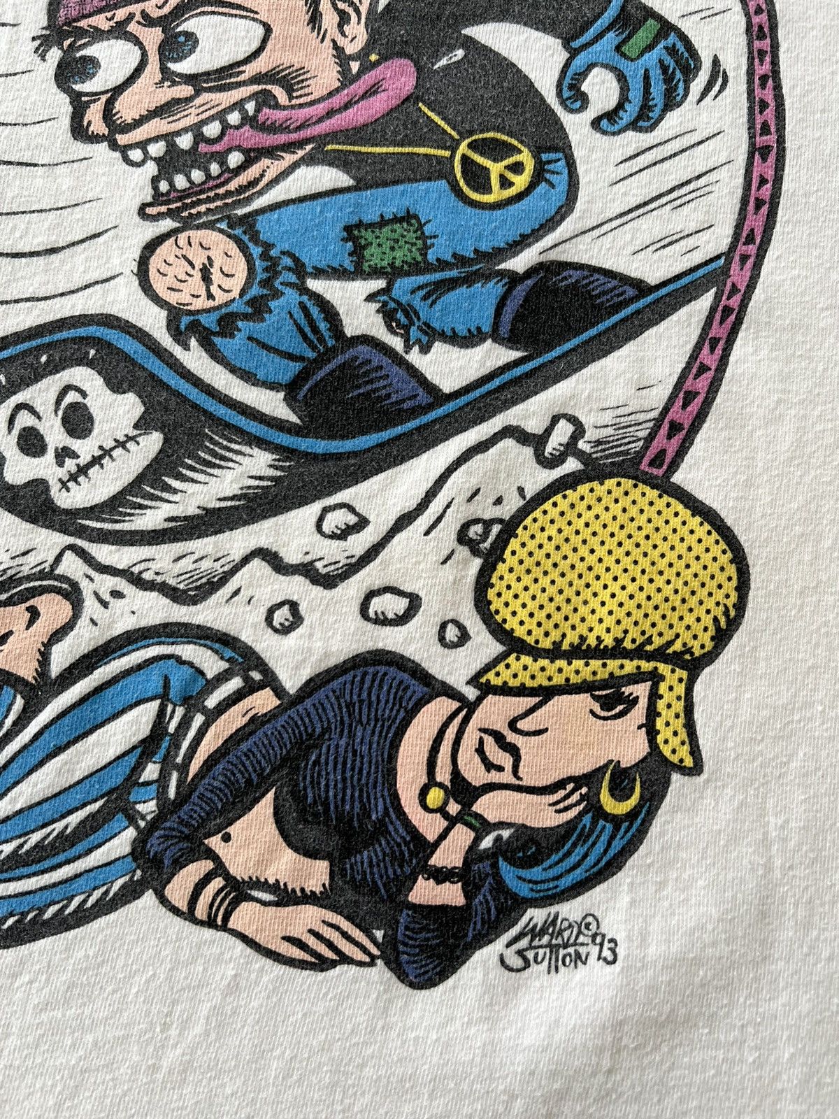 Band Tees Vintage 1993 Mambosok Surfing Snowboards White Tee Size US XL / EU 56 / 4 - 15 Thumbnail