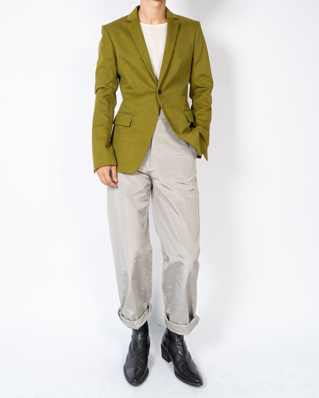 Haider Ackermann FW20 Poison Green Tuxedo Sample Size US S / EU 44-46 / 1 - 2 Thumbnail