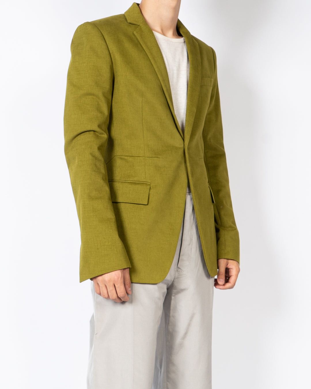 Haider Ackermann FW20 Poison Green Tuxedo Sample Size US S / EU 44-46 / 1 - 3 Thumbnail