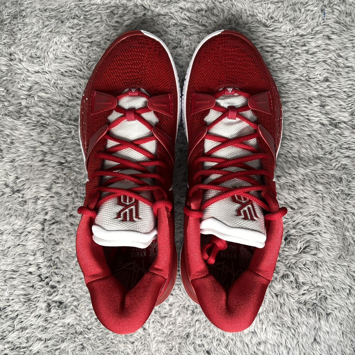 Nike Nike Kyrie 7 VII TB Tough Red White Basketball Men Size 13 Size US 13 / EU 46 - 7 Thumbnail