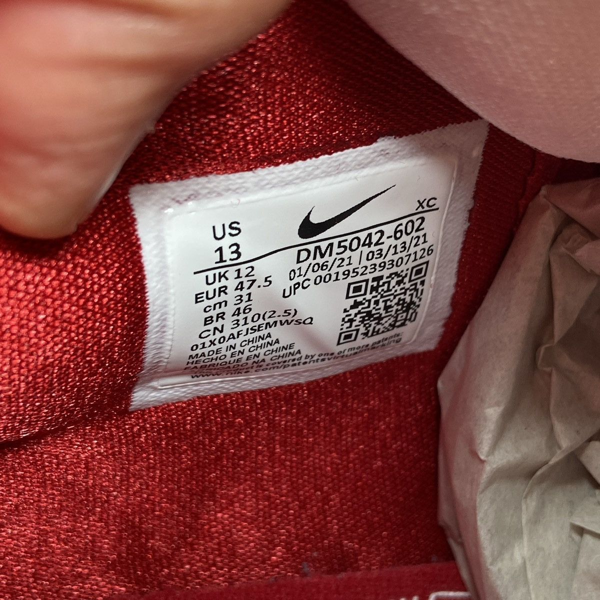 Nike Nike Kyrie 7 VII TB Tough Red White Basketball Men Size 13 Size US 13 / EU 46 - 9 Thumbnail