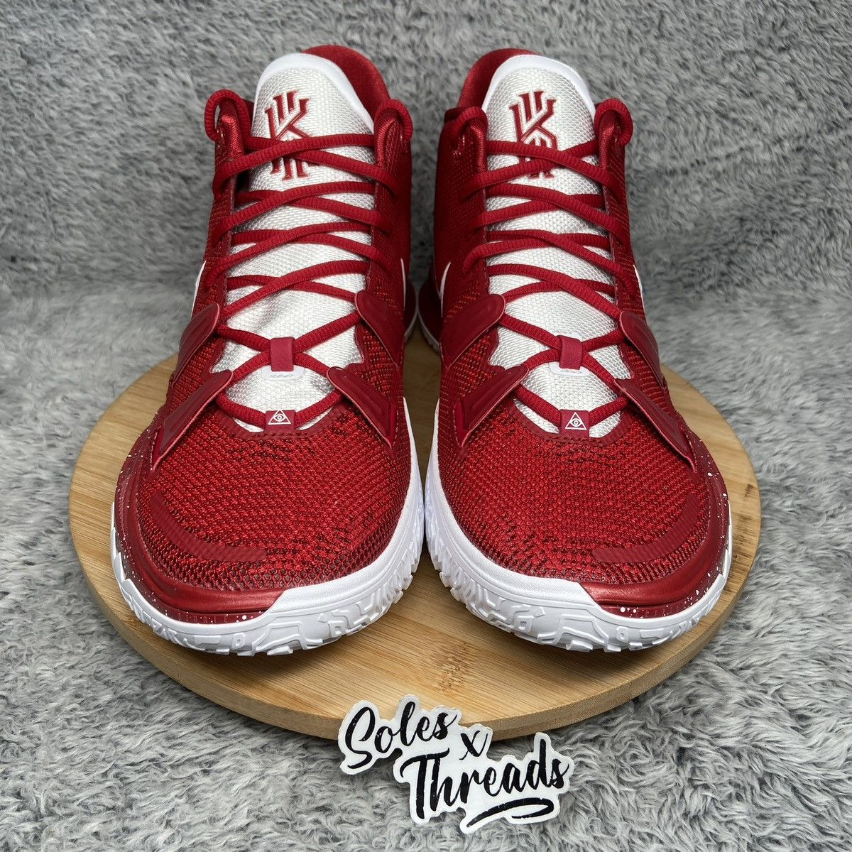 Nike Nike Kyrie 7 VII TB Tough Red White Basketball Men Size 13 Size US 13 / EU 46 - 4 Thumbnail