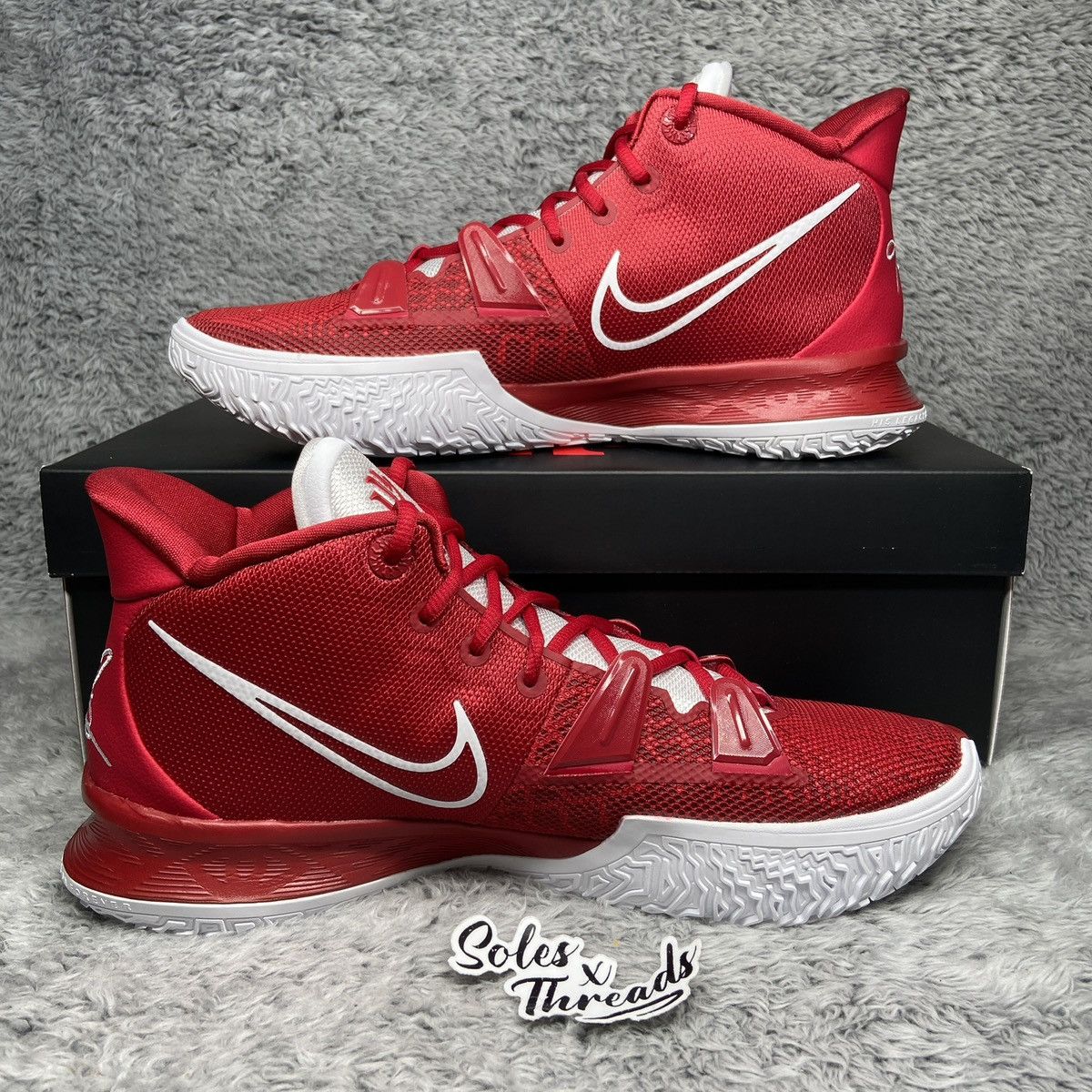 Nike Nike Kyrie 7 VII TB Tough Red White Basketball Men Size 13 Size US 13 / EU 46 - 2 Thumbnail