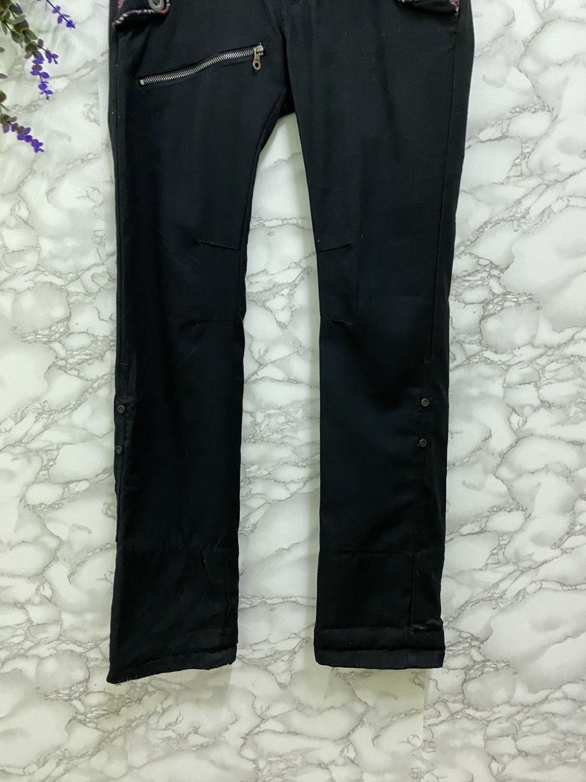 Designer × Japanese Brand Japanese DOUBLEFOCUS Bondage Tartan Design Double Waist Pant Size US 28 / EU 44 - 6 Thumbnail
