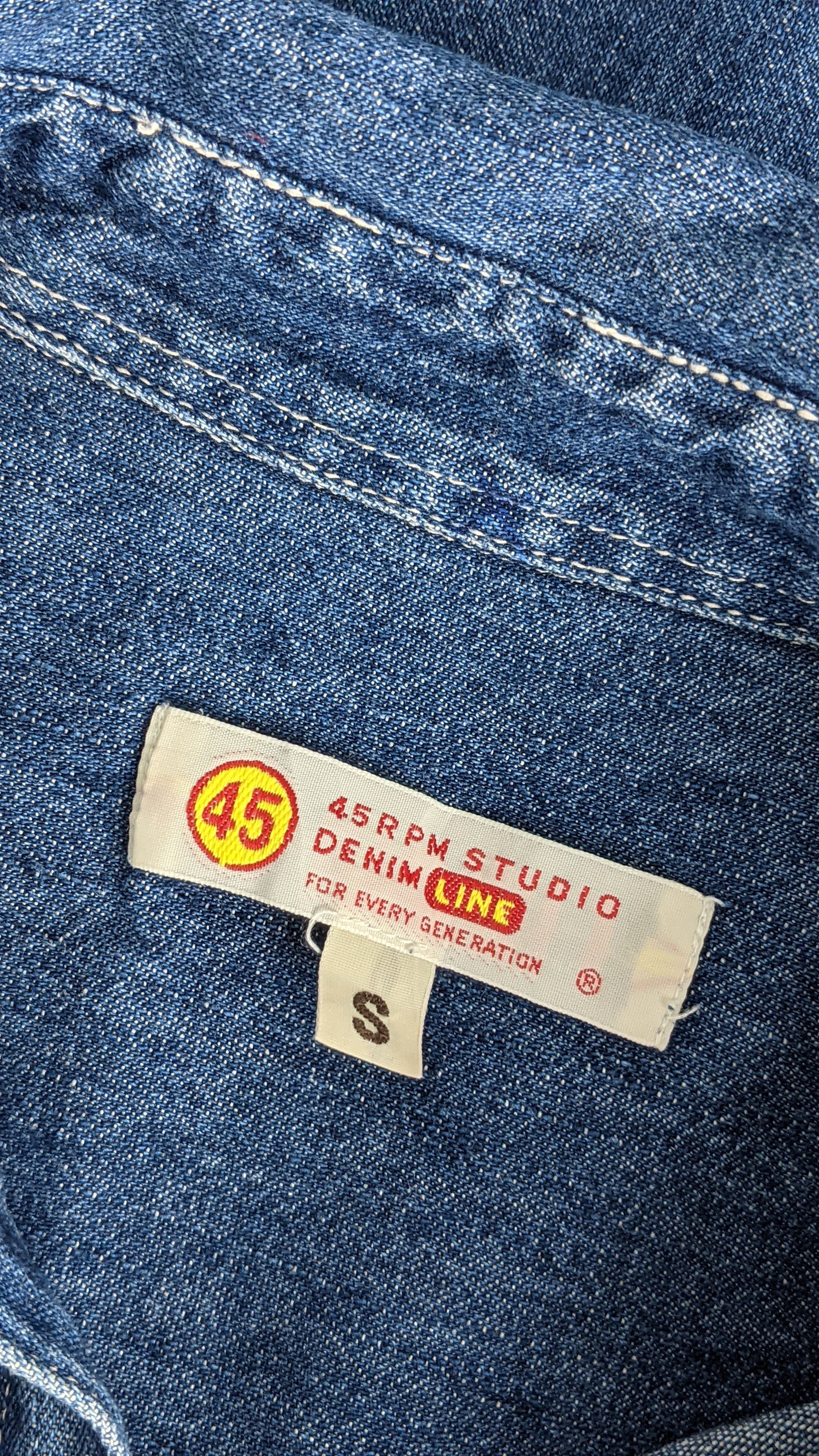 45rpm 45RPM Studio Denim Jeans Shirt Size US S / EU 44-46 / 1 - 4 Thumbnail