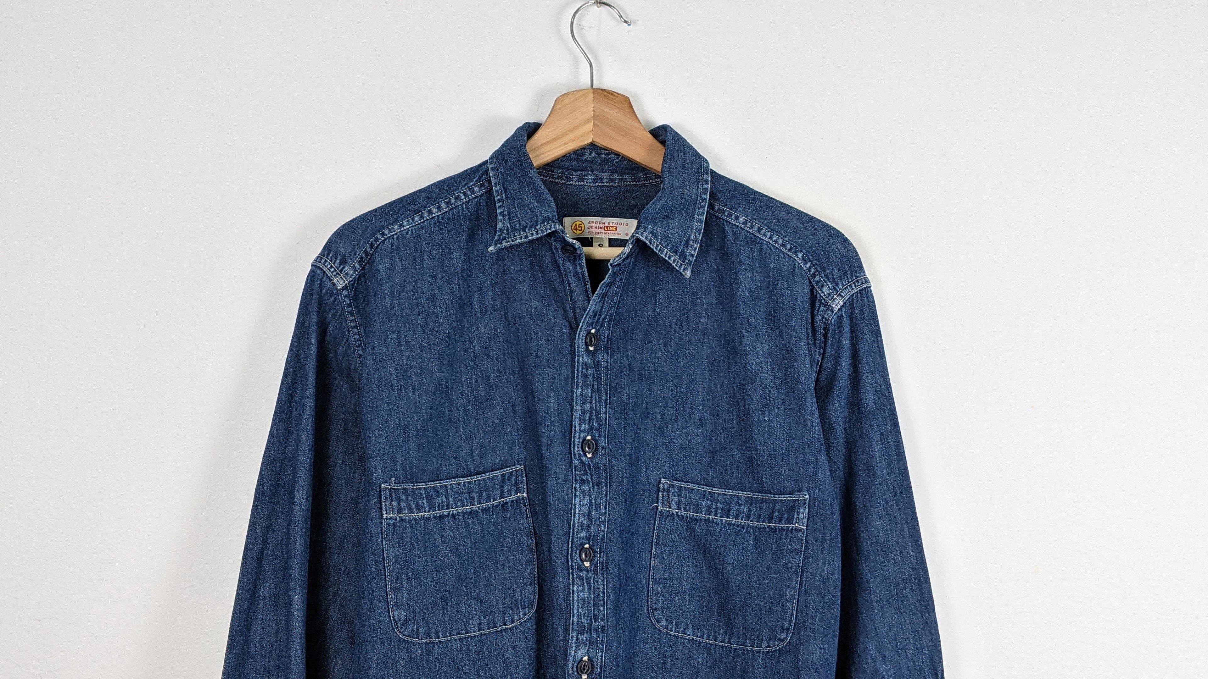 45rpm 45RPM Studio Denim Jeans Shirt Size US S / EU 44-46 / 1 - 2 Thumbnail