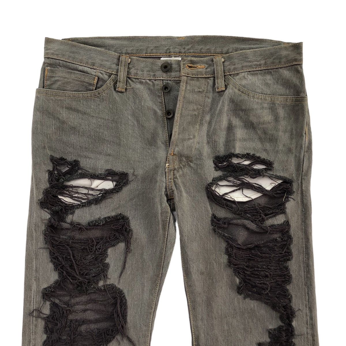 Japanese Brand Japanese Brand One Gravity Distressed Selvedge Denim Pant Size US 30 / EU 46 - 3 Thumbnail