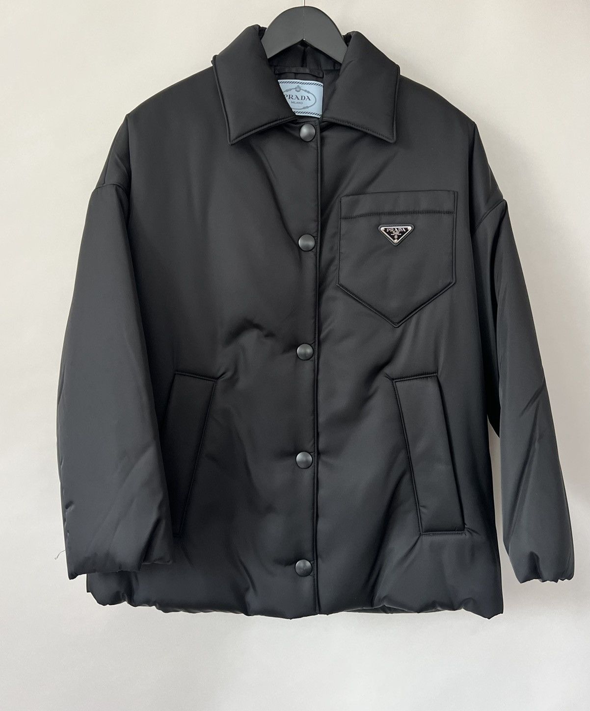 Prada 💥RARE💥Prada Nylon Padded Jacket with triangle logo and bow 