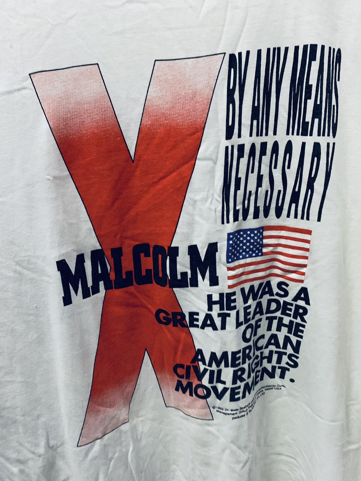 Rap Tees Vintage malcom x shirt Size US L / EU 52-54 / 3 - 6 Thumbnail