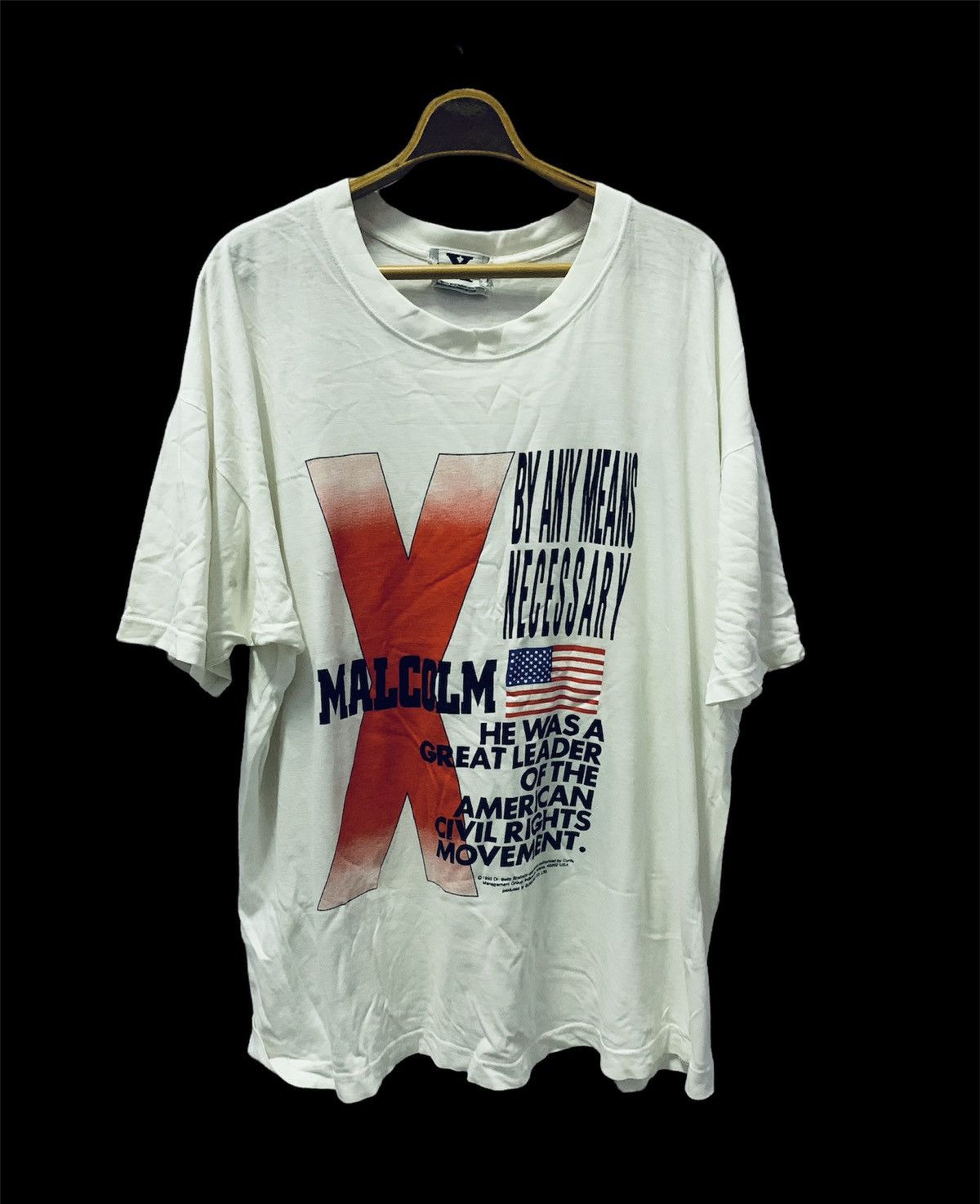 Rap Tees Vintage malcom x shirt Size US L / EU 52-54 / 3 - 1 Thumbnail
