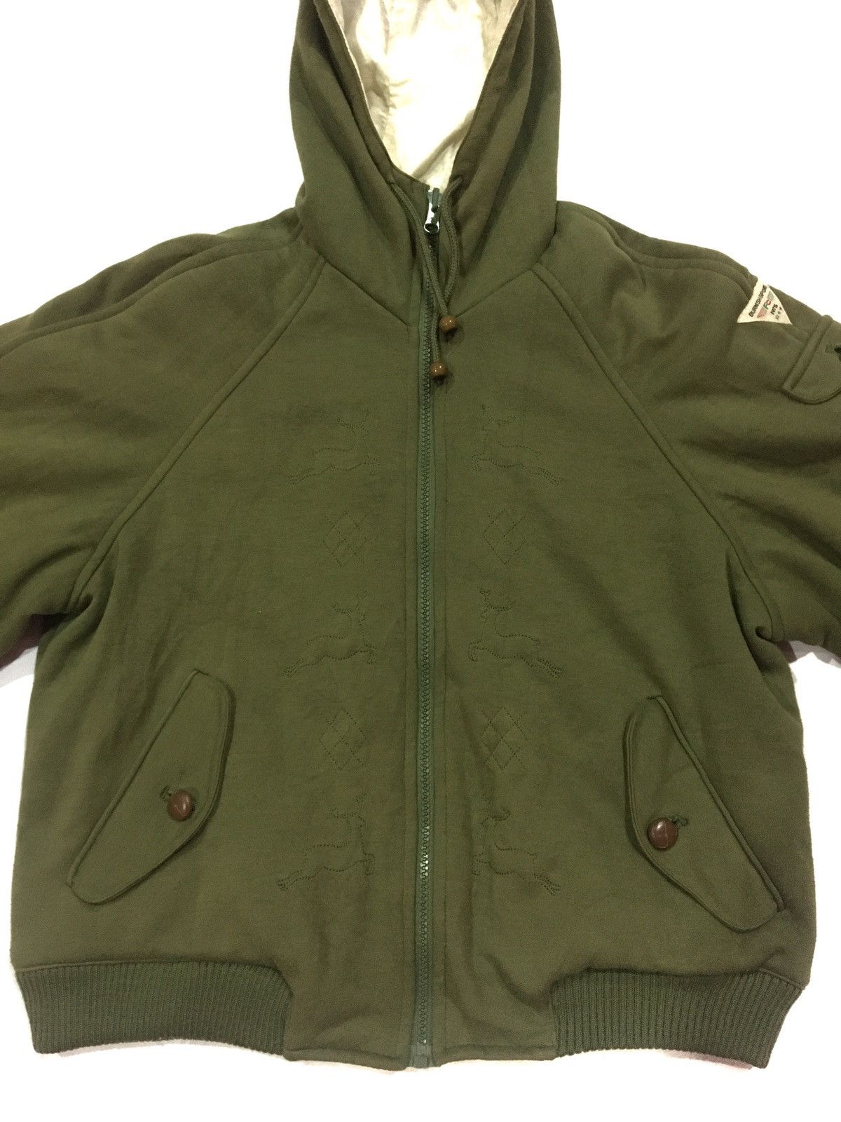 Japanese Brand 🔥LAST DROP🔥Vintage Burnish Reversible Hooded Bomber jacket Size US M / EU 48-50 / 2 - 10 Thumbnail