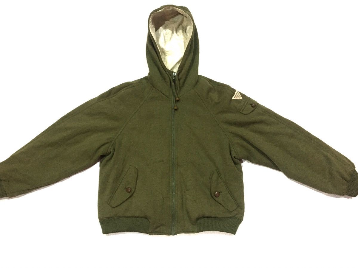 Japanese Brand 🔥LAST DROP🔥Vintage Burnish Reversible Hooded Bomber jacket Size US M / EU 48-50 / 2 - 7 Thumbnail