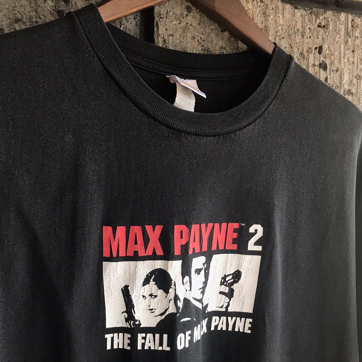 Rockstar Games × Vintage VTG 2000s Max Payne 2 Video Game Tee Shirt GTA Size US L / EU 52-54 / 3 - 6 Thumbnail