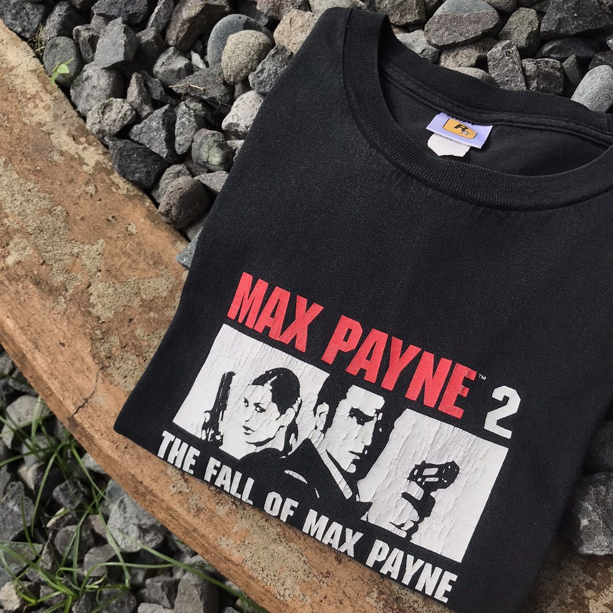 Rockstar Games × Vintage VTG 2000s Max Payne 2 Video Game Tee Shirt GTA Size US L / EU 52-54 / 3 - 1 Thumbnail