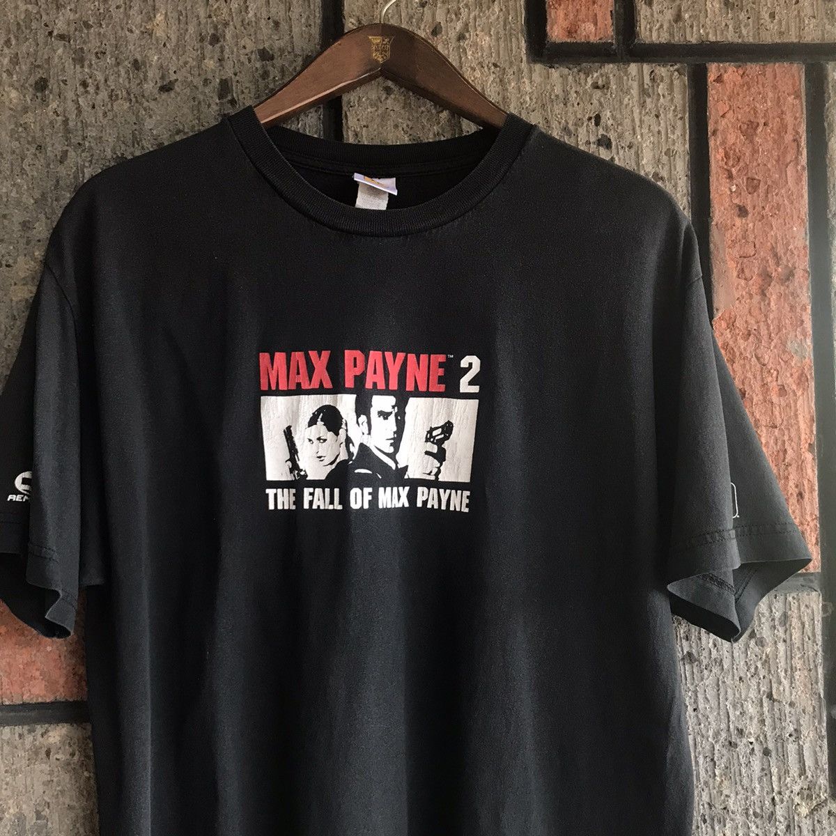 Rockstar Games × Vintage VTG 2000s Max Payne 2 Video Game Tee Shirt GTA Size US L / EU 52-54 / 3 - 5 Thumbnail