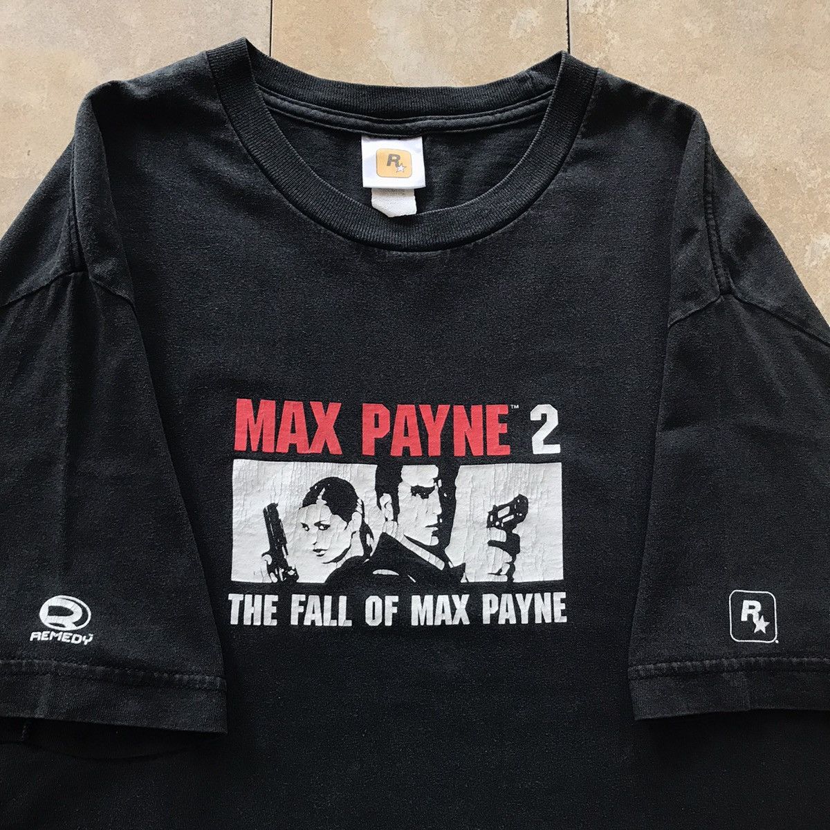 Rockstar Games × Vintage VTG 2000s Max Payne 2 Video Game Tee Shirt GTA Size US L / EU 52-54 / 3 - 2 Thumbnail