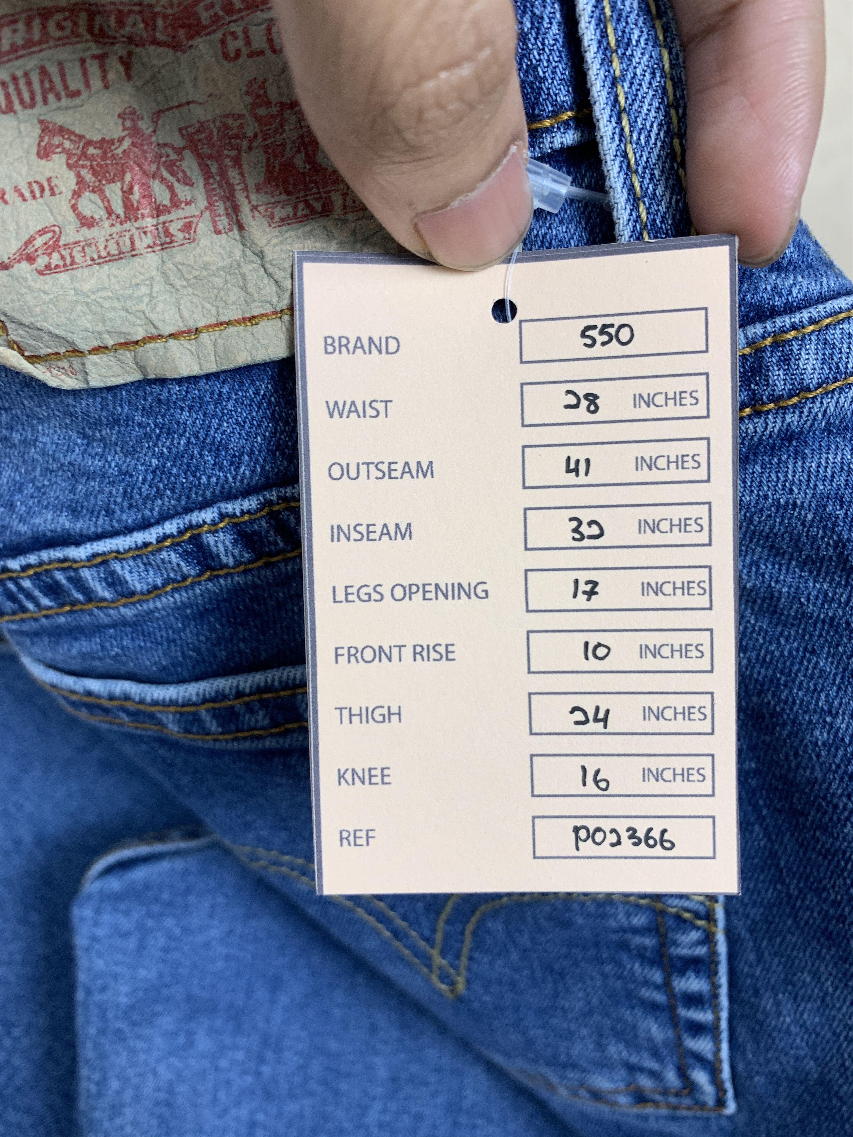 Levi's Vintage LEVI'S 550 Flared Boot Cut Blue Jeans Size 28" / US 6 / IT 42 - 18 Thumbnail