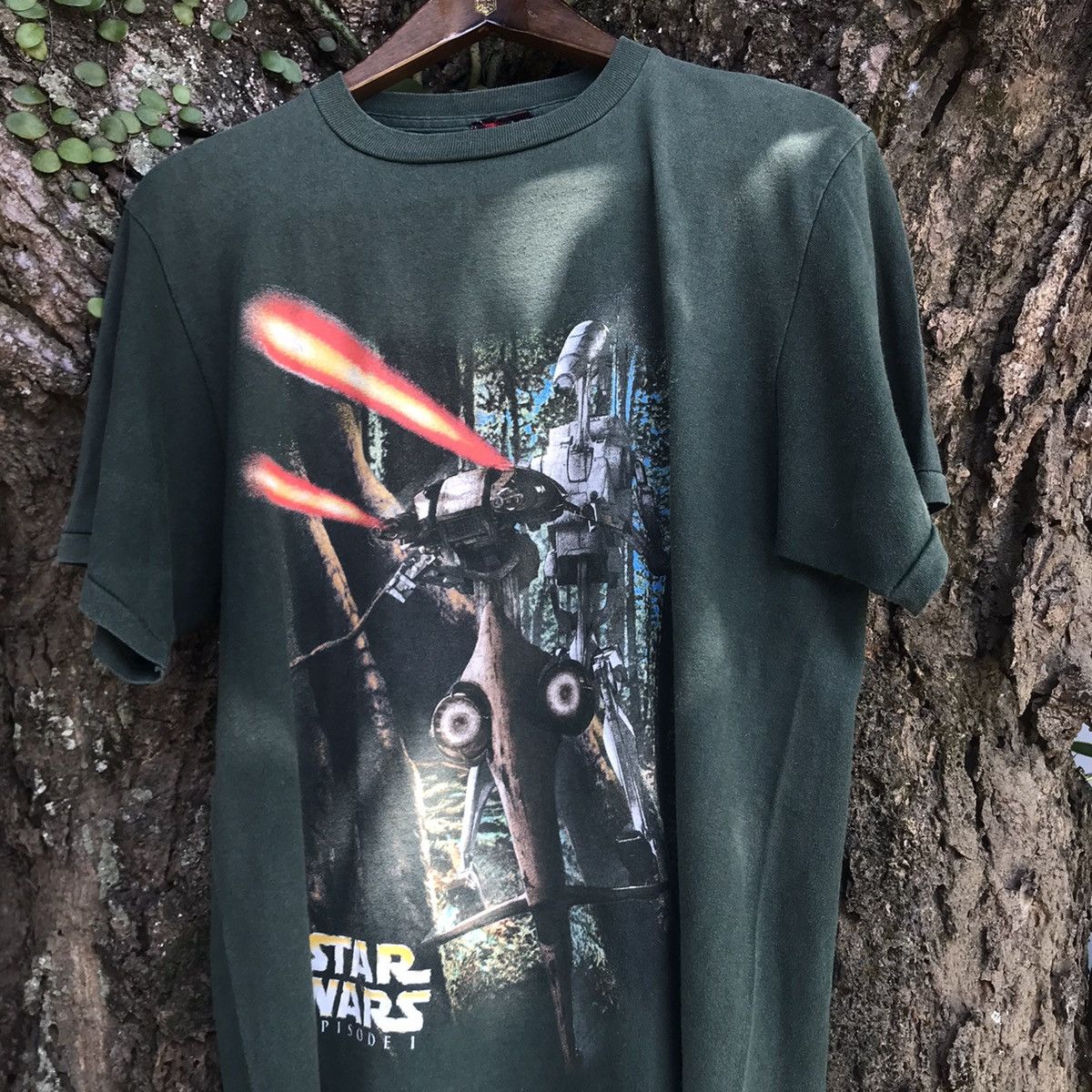 Vintage VTG ‘90s Star Wars Movie Promo Tee Shirt B1 Battle Droids Size US L / EU 52-54 / 3 - 1 Thumbnail