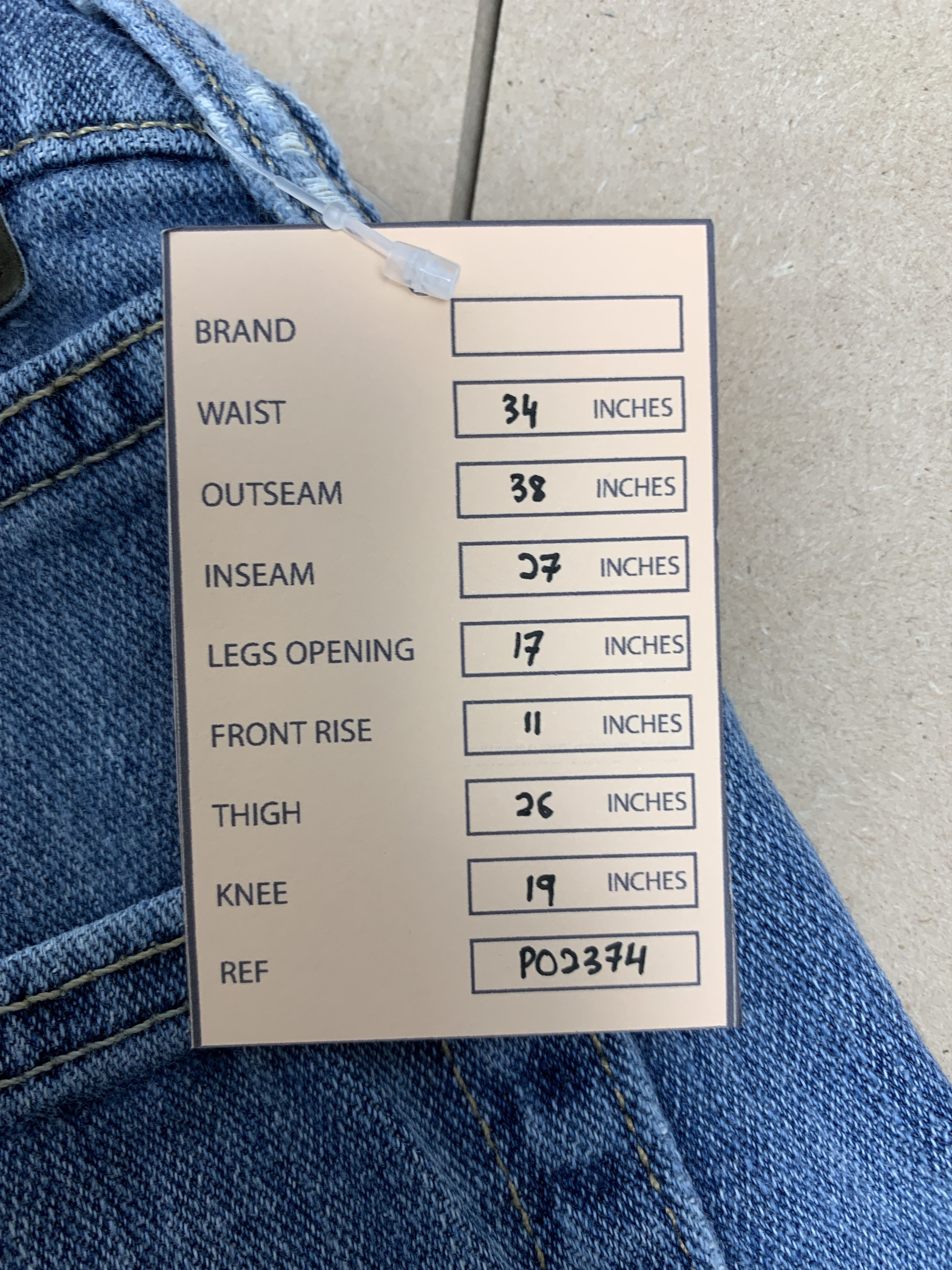 Lee Vintage LEE Faded Straight Cut Mid Wash Jeans Size US 34 / EU 50 - 12 Thumbnail