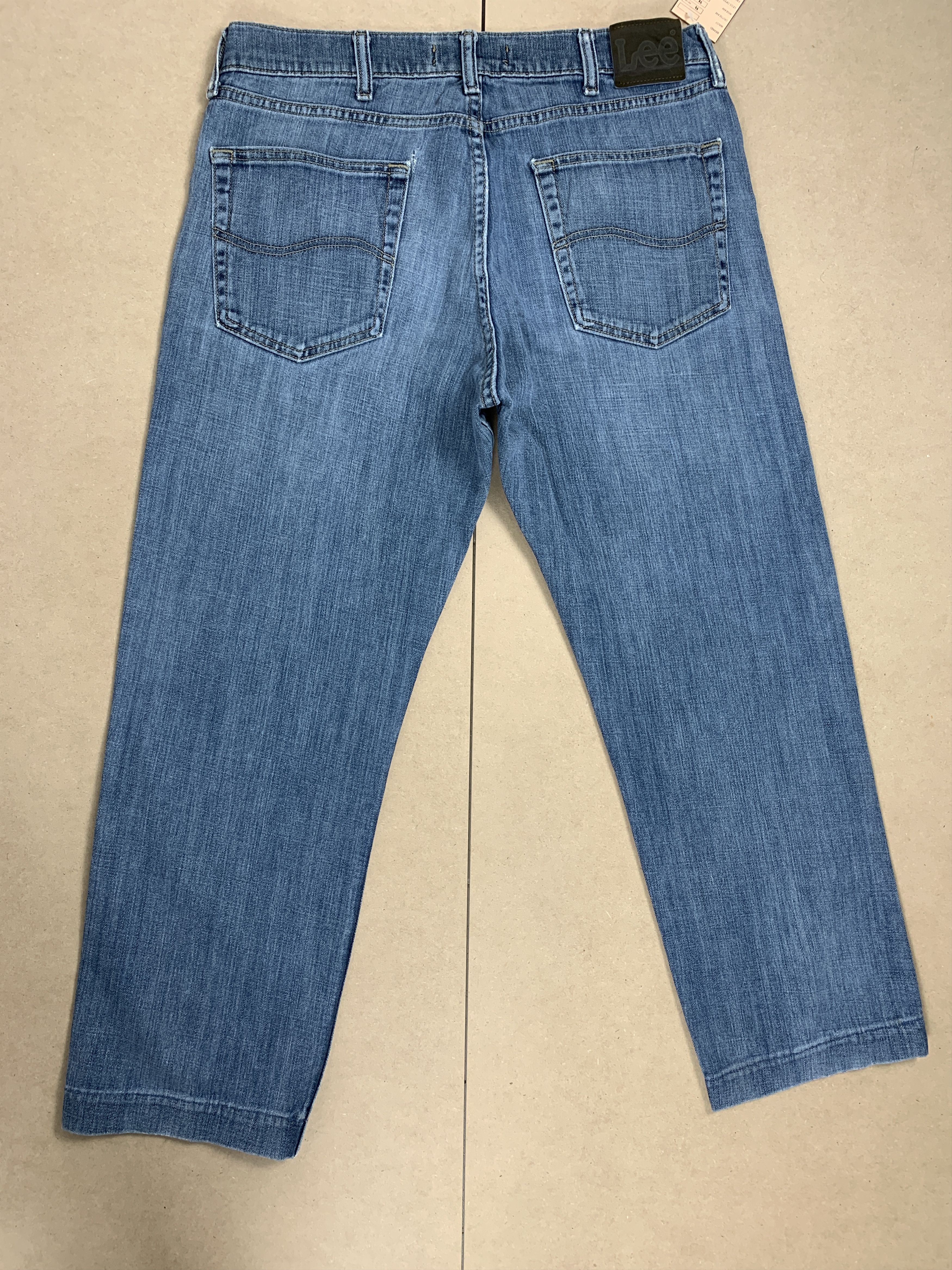 Lee Vintage LEE Faded Straight Cut Mid Wash Jeans Size US 34 / EU 50 - 5 Thumbnail