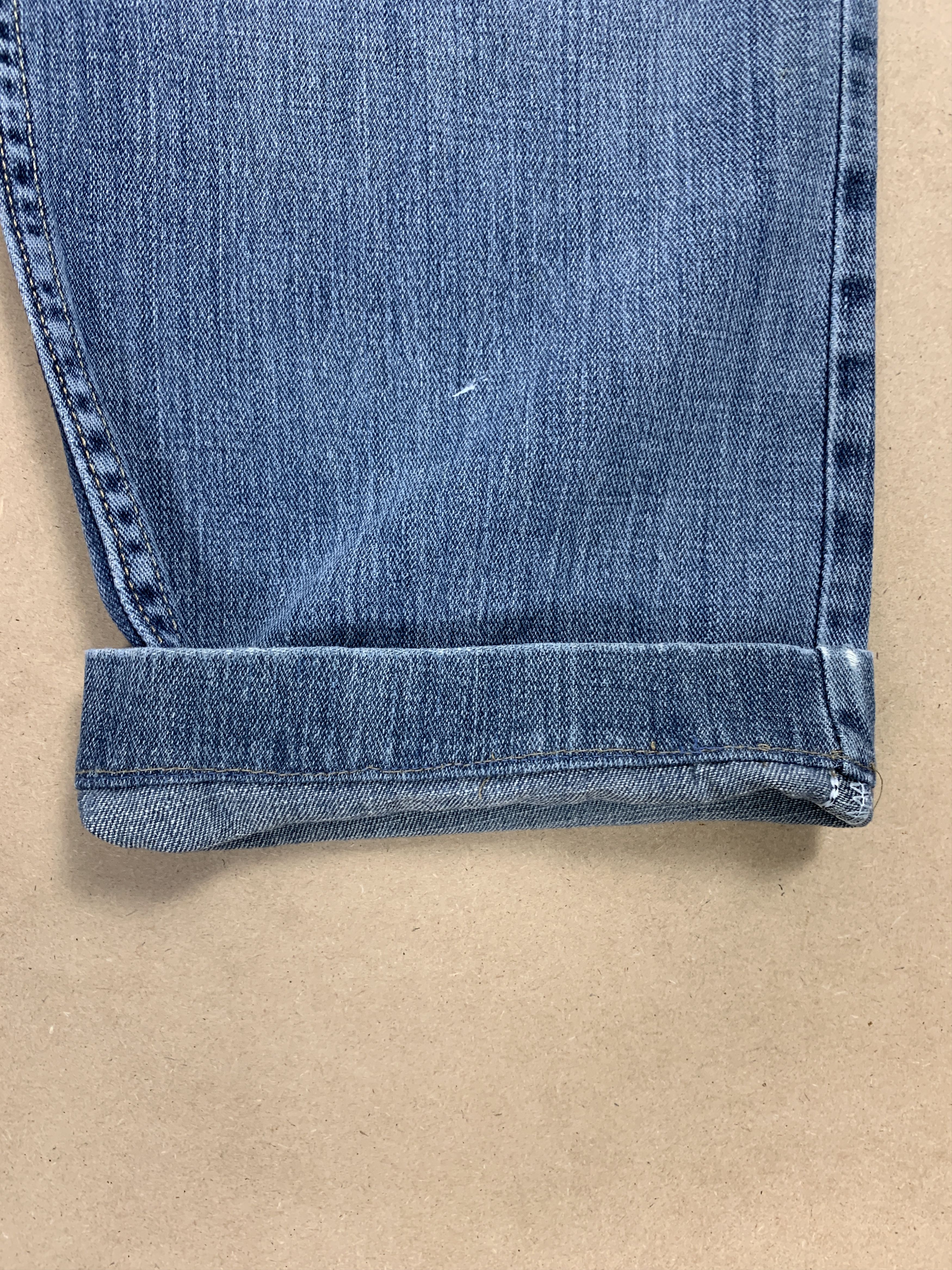 Lee Vintage LEE Faded Straight Cut Mid Wash Jeans Size US 34 / EU 50 - 4 Thumbnail