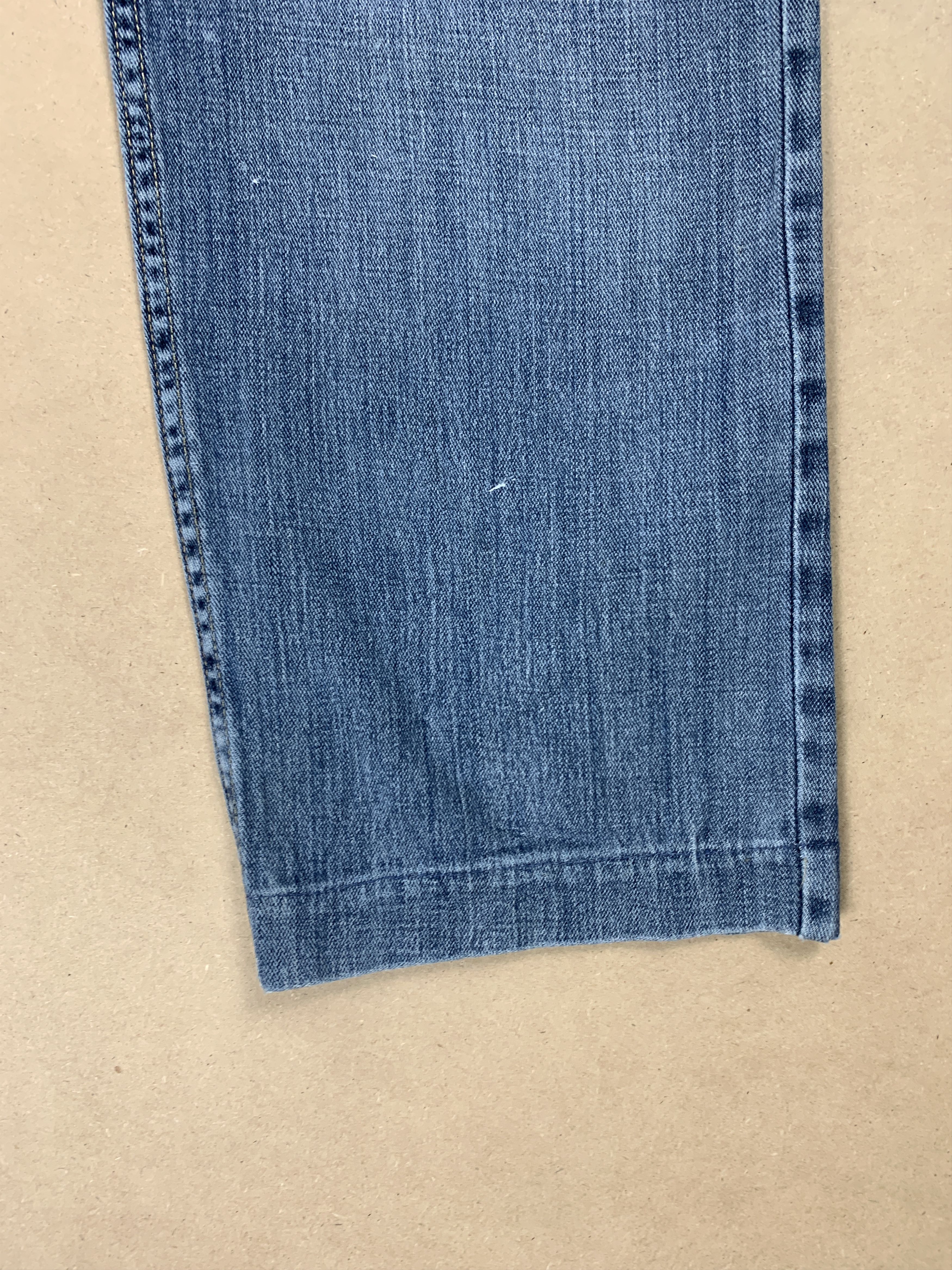 Lee Vintage LEE Faded Straight Cut Mid Wash Jeans Size US 34 / EU 50 - 3 Thumbnail